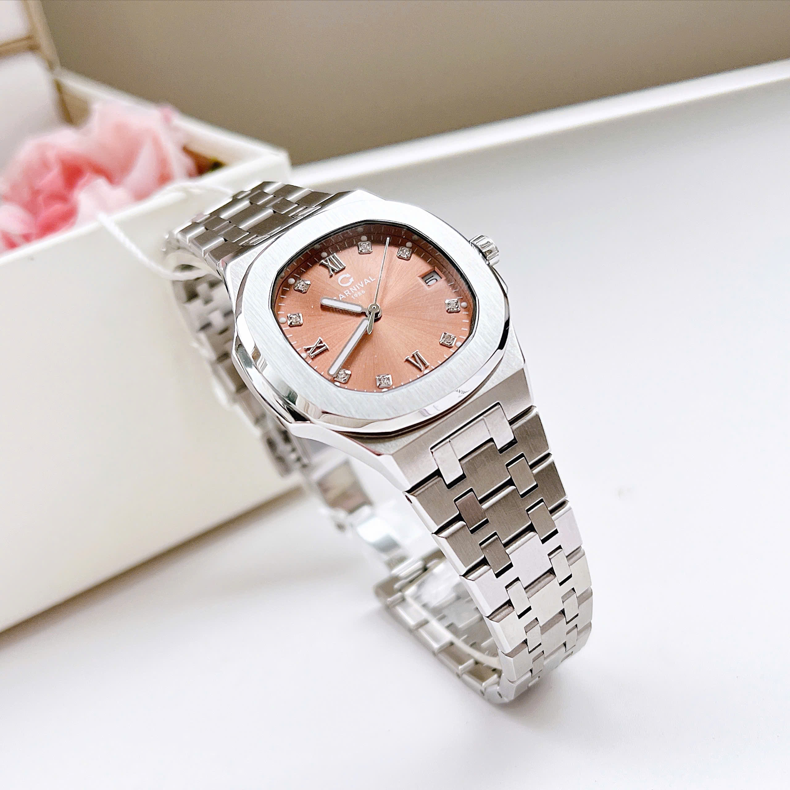 Ảnh 10 của (ĐỒNG HỒ NỮ) Đồng Hồ Nữ Carnival Quartz 8160L-VT-N