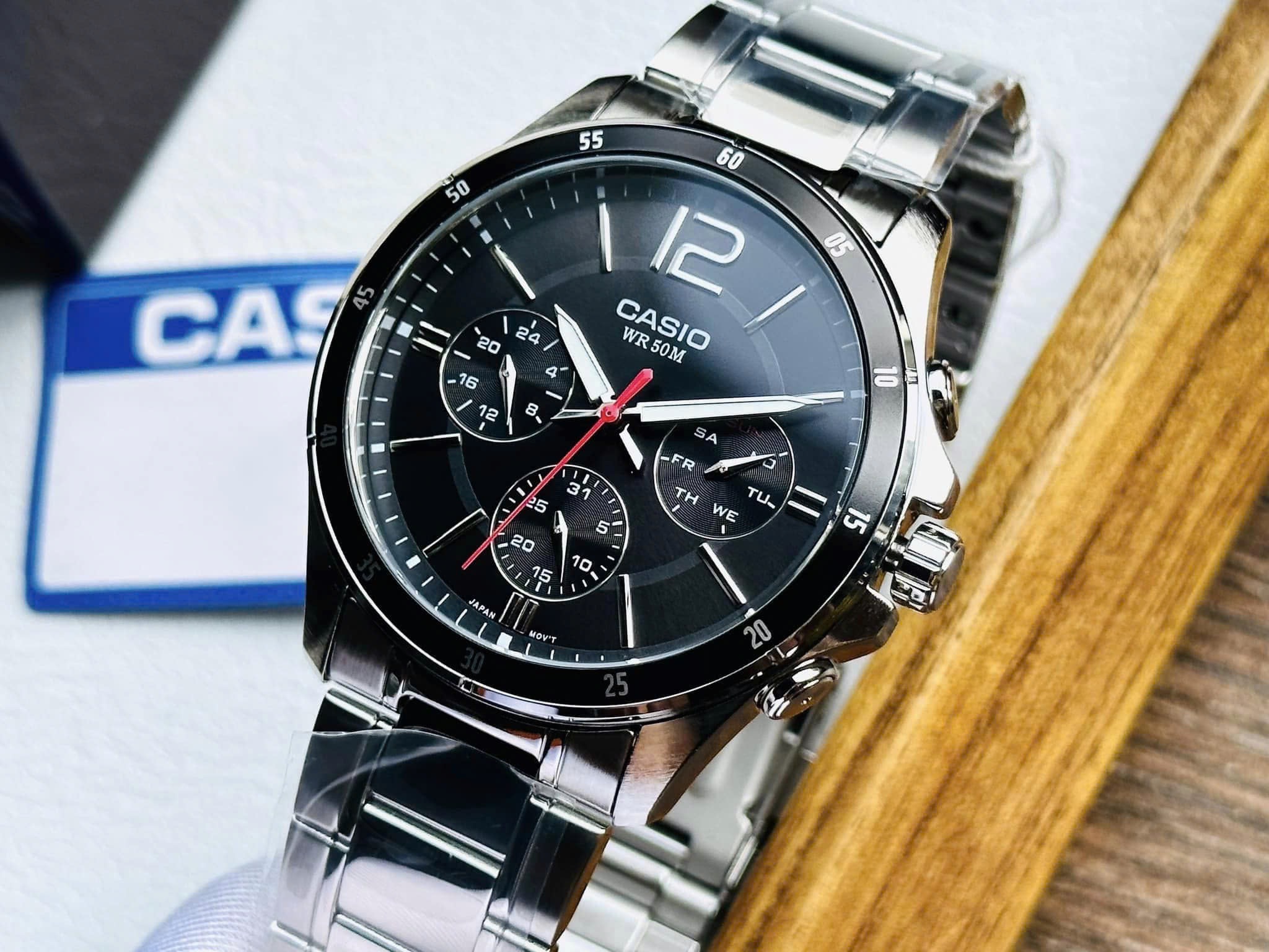 (ĐỒNG HỒ NAM) Casio Quartz MTP-1374D-1AV ( MTP1374D1AV )