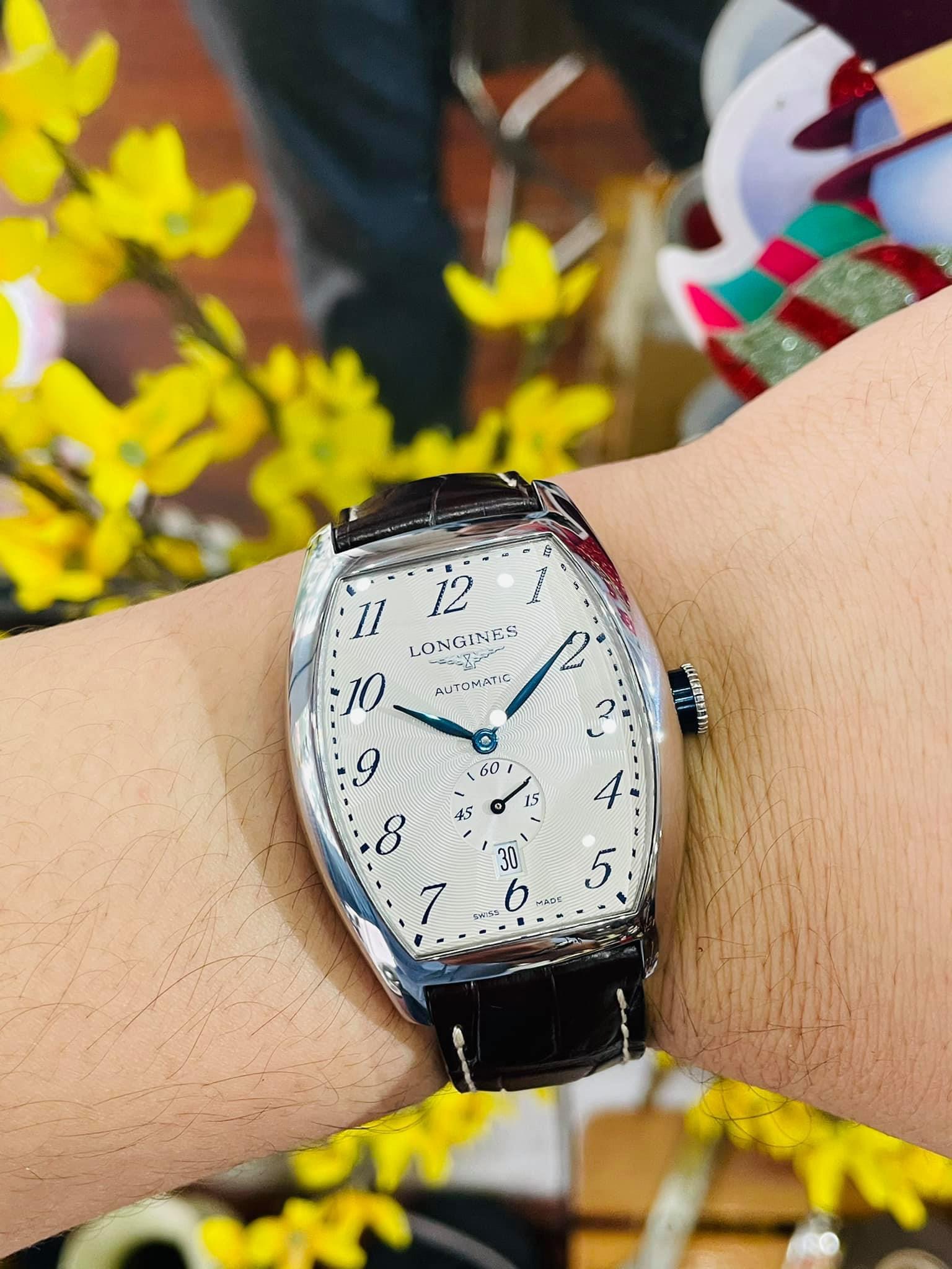 [Deal Lướt] Longines Evidenza L2.642.4.73.4 Watch 33.1X38.75mm Dáng Toneau cực chất
