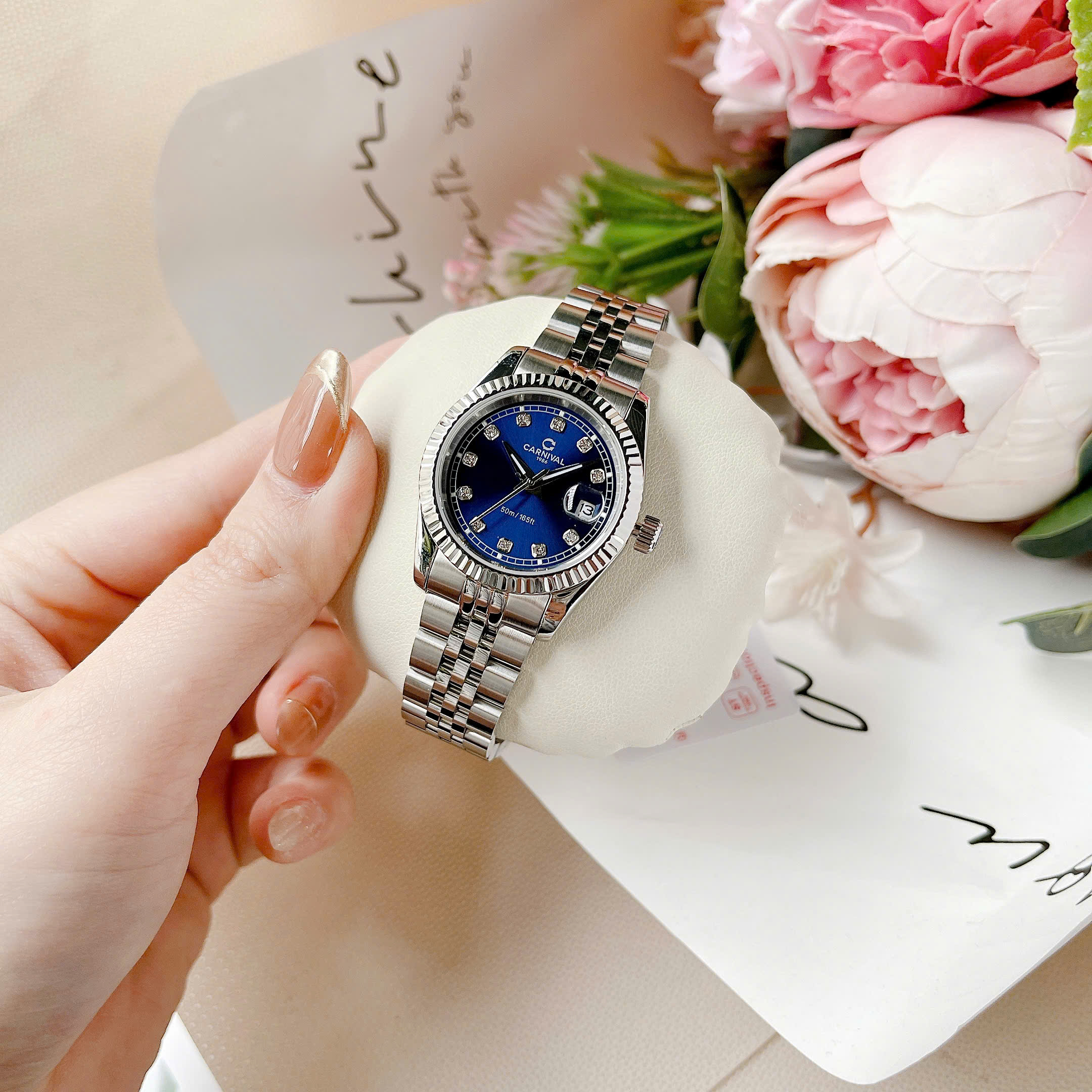 Ảnh 3 của (ĐỒNG HỒ NỮ) Đồng Hồ Nữ Carnival Quartz 8131L-VT-X ( 8131L )
