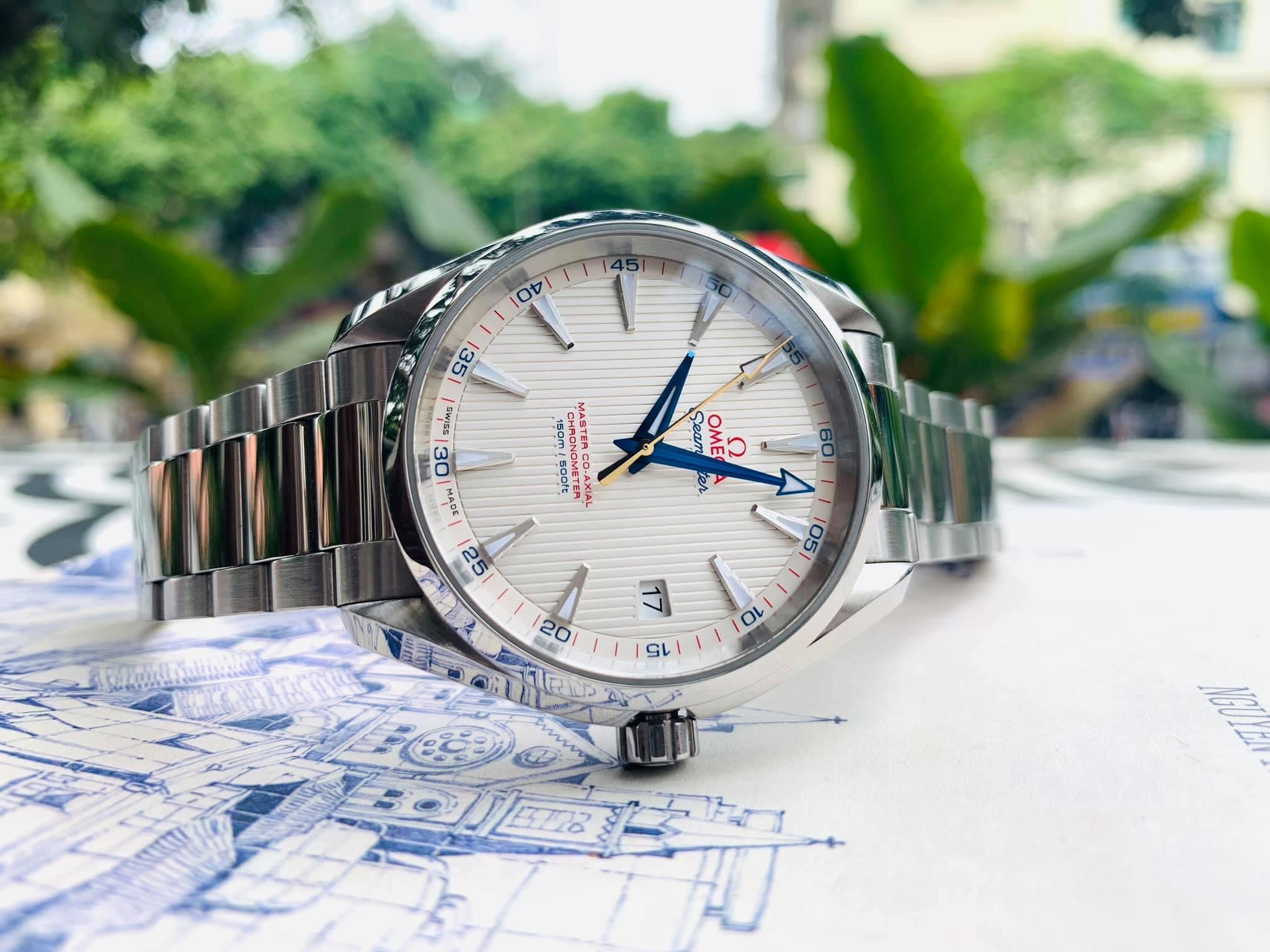 [Deal Lướt] Omega Seamaster Aqua Terra Master Co-Axial 41.5 mm 231.10.42.21.02.004 Kim Nung Xanh Kim Vàng Đúc 18K Solid