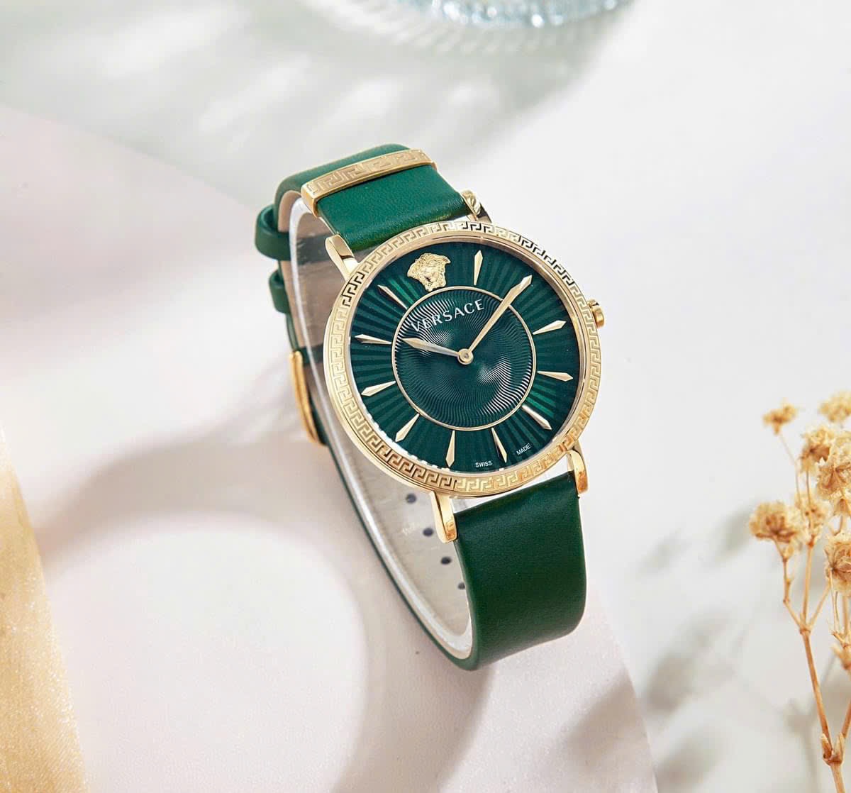 Ảnh 2 của (ĐỒNG HỒ NỮ) Versace Women 38 mm Size Green Dial Analog Watch- VEJL00322