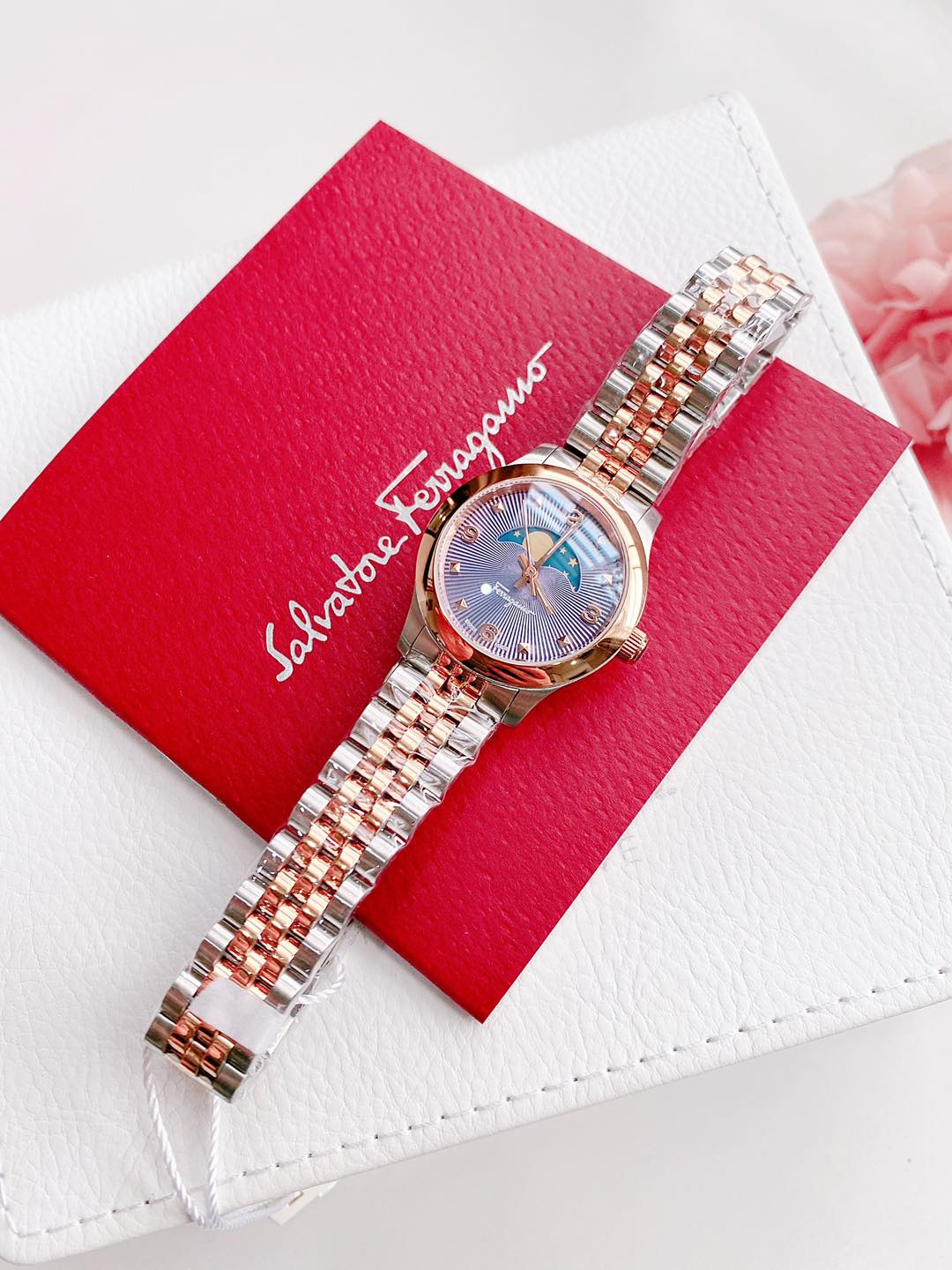 Ảnh 4 của (ĐỒNG HỒ NỮ) Salvatore Ferragamo SFMN00322 Duo Moonphase Quartz Blue Dial Ladies Watch