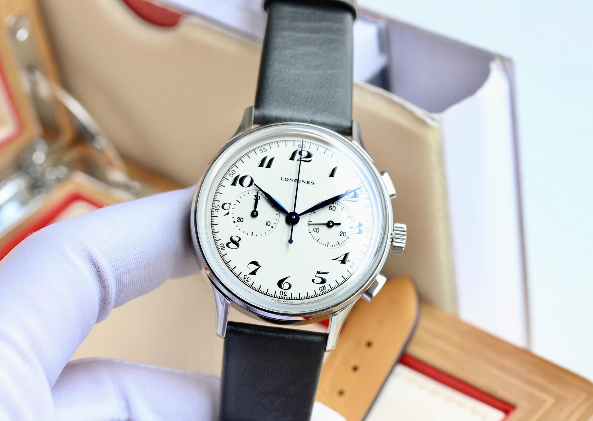 (ĐỒNG HỒ NAM) (New) Longines Heritage L2.827.4.73.0 (L28274730 ) Classic Watch 40mm