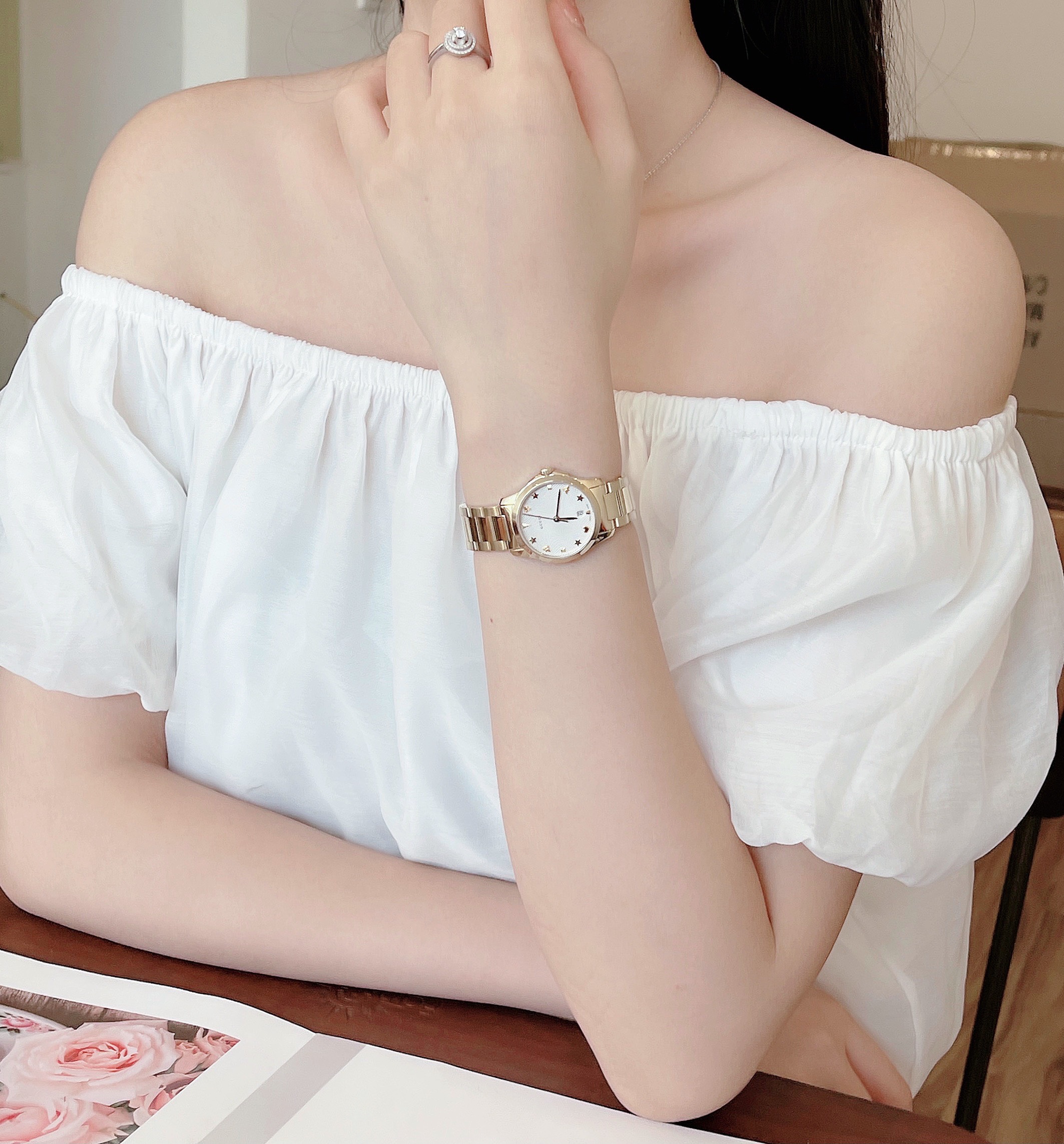 Ảnh 2 của (ĐỒNG HỒ NỮ) Gucci G Timeless YA126576 28mm