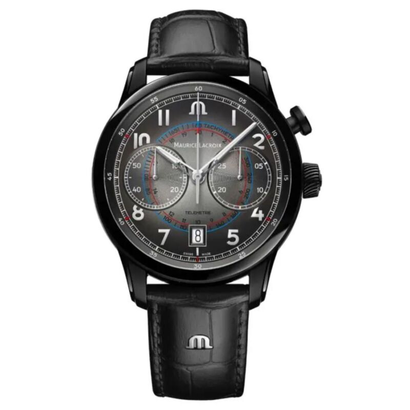 (ĐỒNG HỒ NAM) (New) Maurice Lacroix Pontos Chronograph Monopusher PT6428-DLB01-320-2 (PT6428DLB013202) 41MM