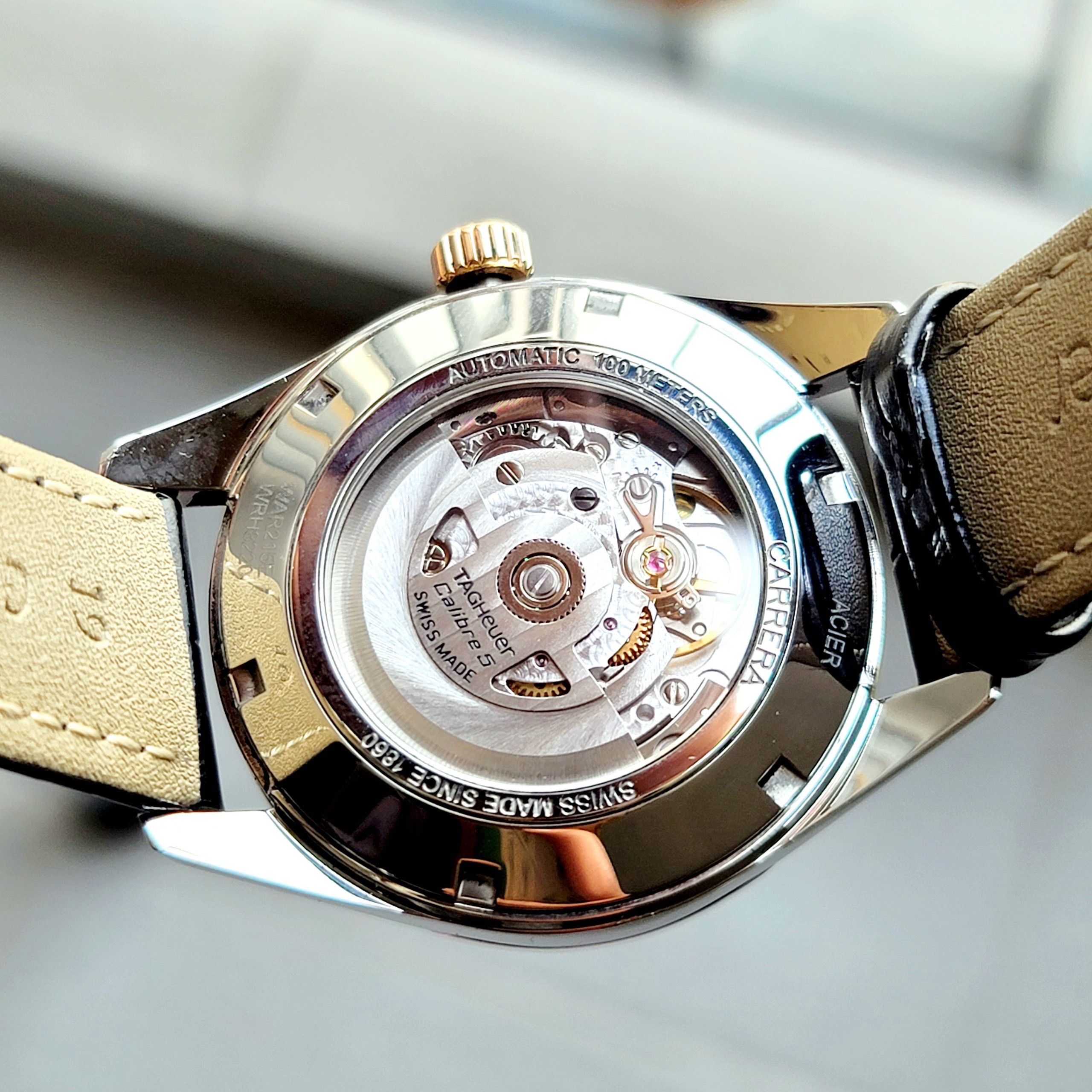 Ảnh 3 của ĐỒNG HỒ TAG HEUER CARRERA CALIBRE 5 AUTOMATIC VÀNG 18K WAR215E.FC6336