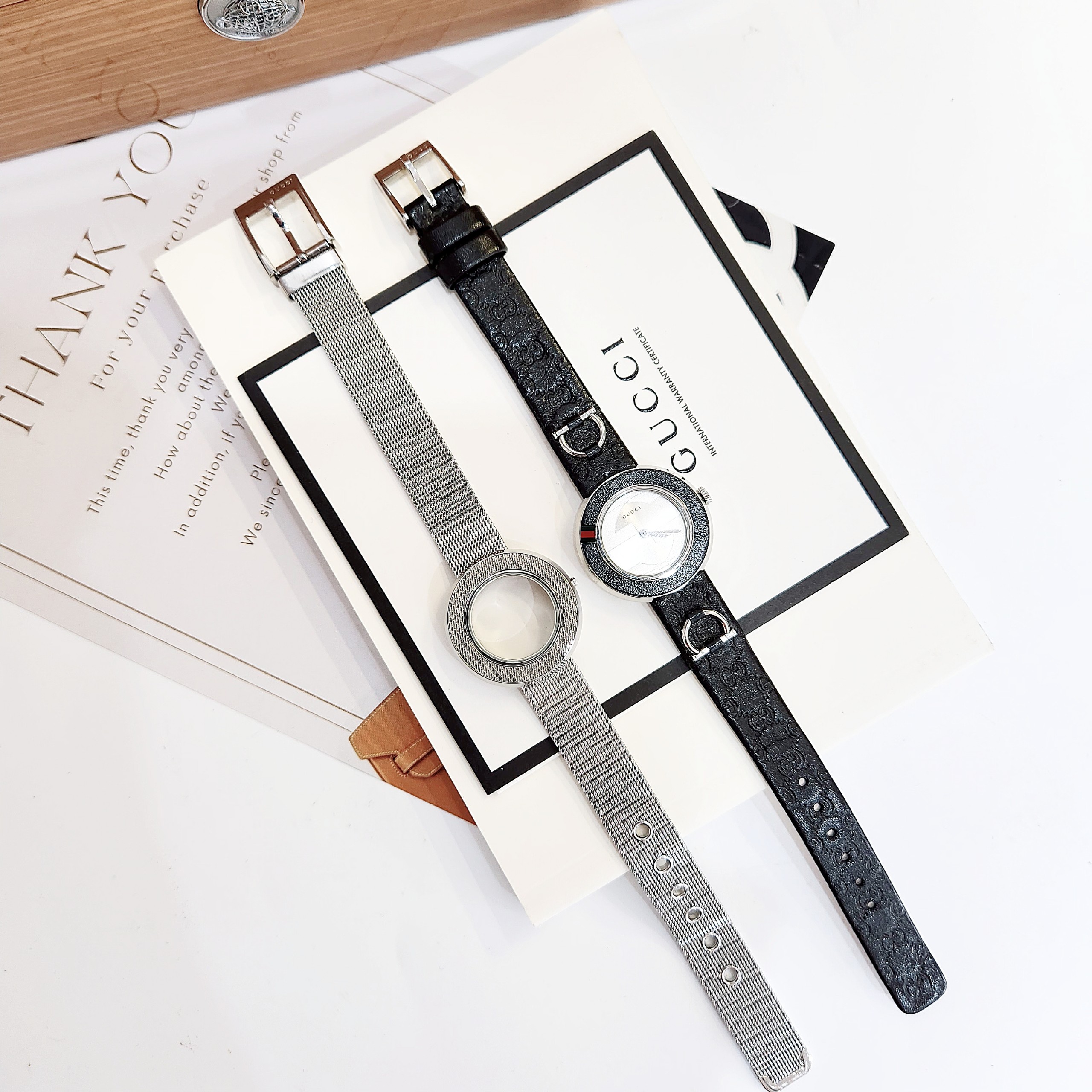 Ảnh 5 của ĐỒNG HỒ NỮ GUCCI U-Play YA129508  Black Guccissima Leather Strap Ladies Watch 27mm