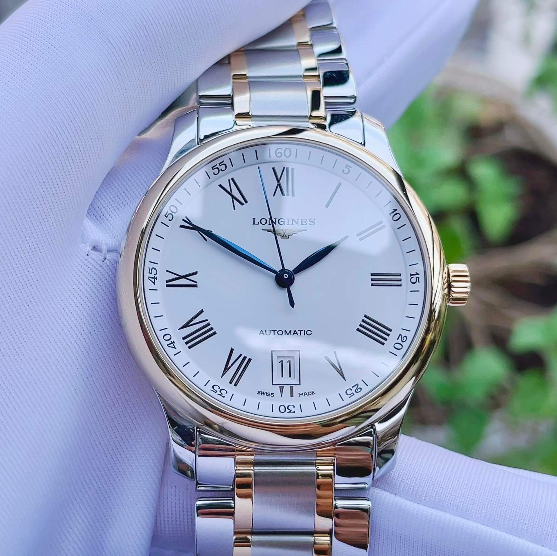 (ĐỒNG HỒ NAM) (New)  Longines Master DemiGold - L2.628.5.11.7 ( L26285117 ) 38.5mm