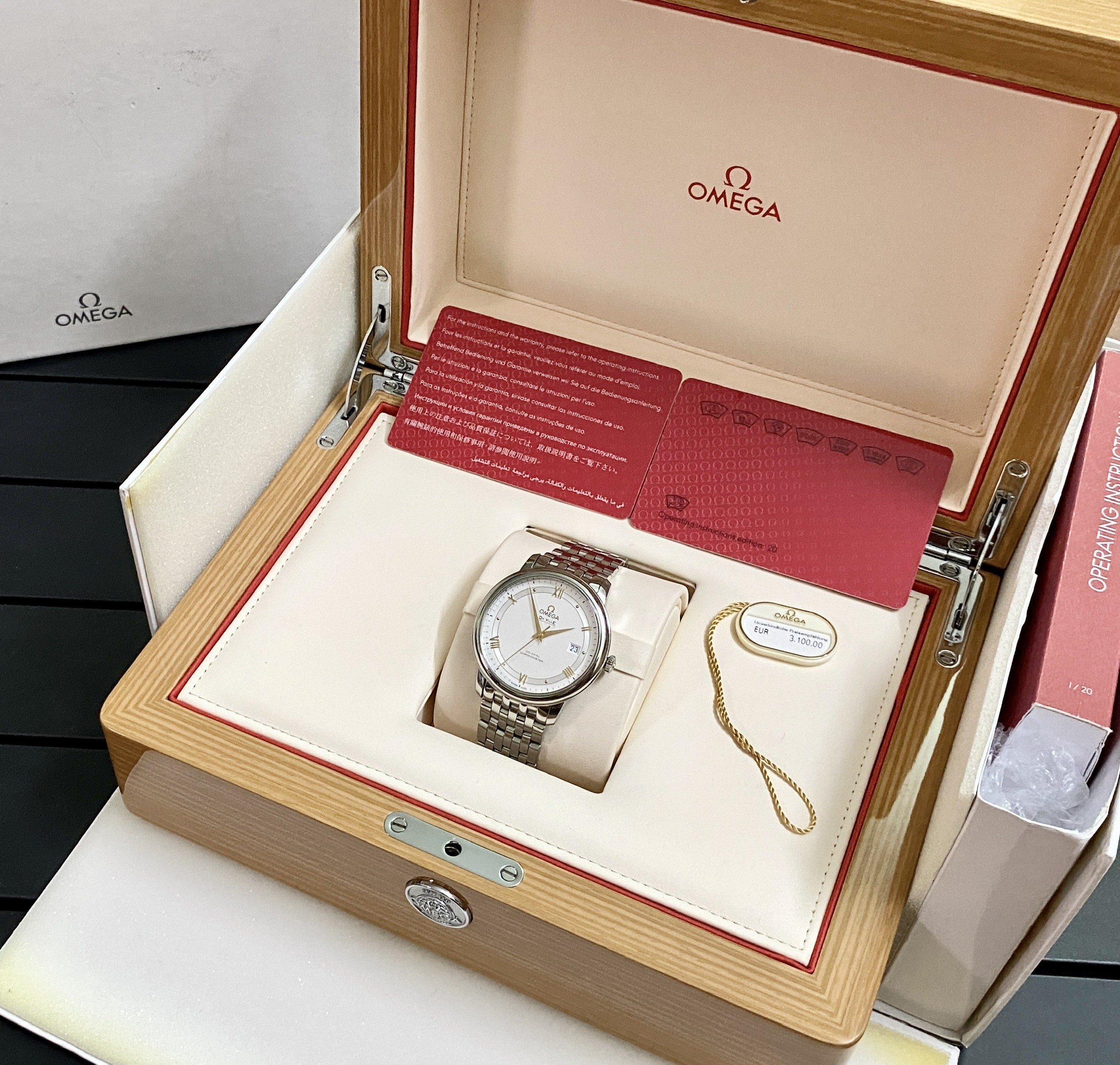 Ảnh 4 của (HÀNG LƯỚT) Đồng hồ nam OMEGA DE-VILLE 424.10.40.20.02.002 PRESTIGE CO‑AXIAL 39.5 MM