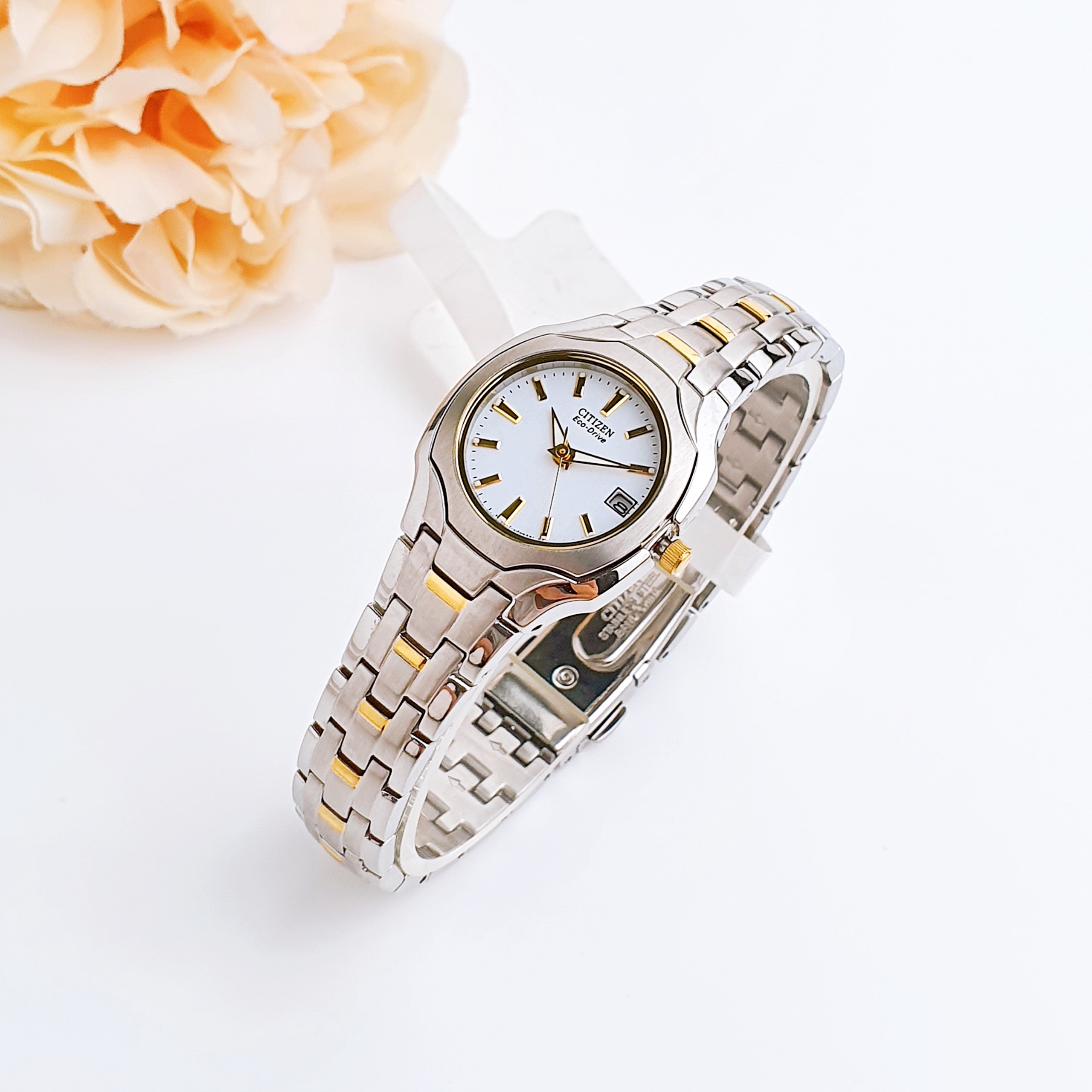 (ĐỒNG HỒ NỮ) Citizen Ladies Two Tone Eco-Drive Watch EW1254-53A ( EW125453A )