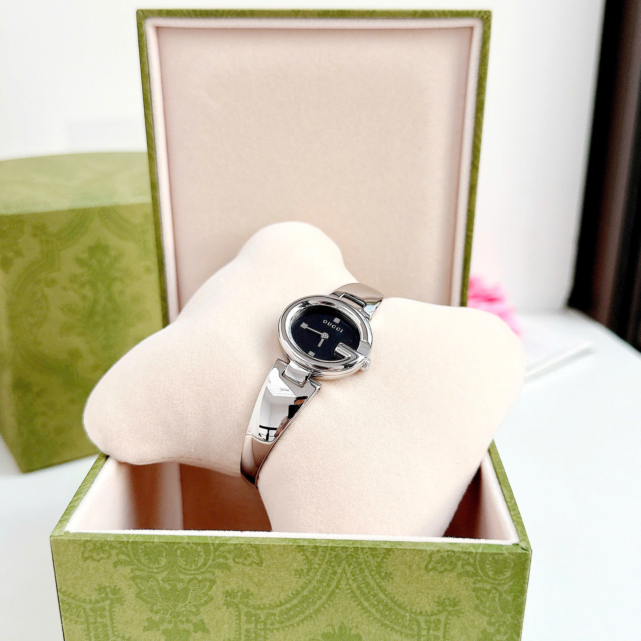 Ảnh 4 của (ĐỒNG HỒ NỮ) Gucci Guccissima Swiss watch 27mm YA134501