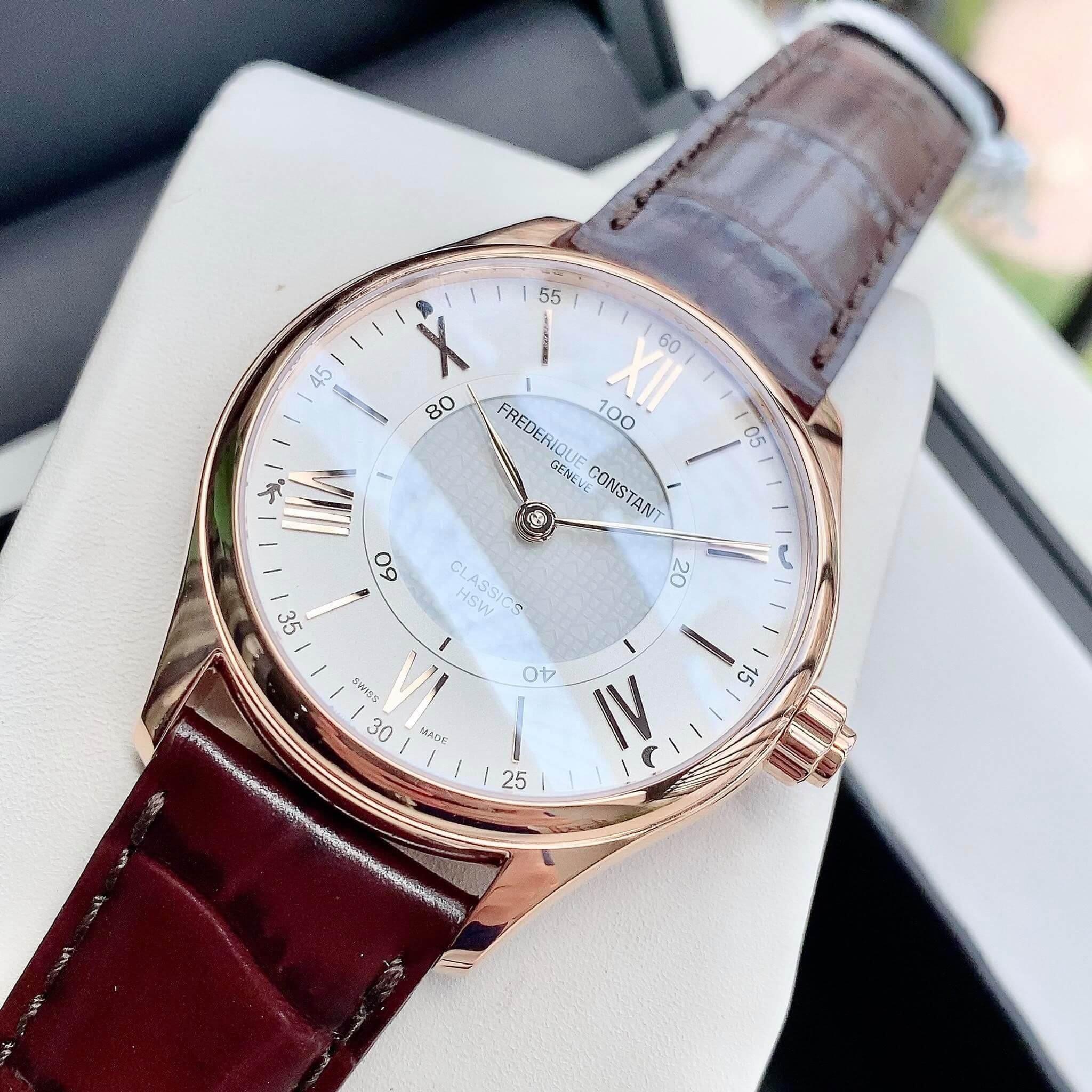 Ảnh 3 của (ĐỒNG HỒ NAM) (New) Frederique Constant Classics White Dial FC-282V5B4 ( FC282V5B4 ) ( 282V5B4) 42mm