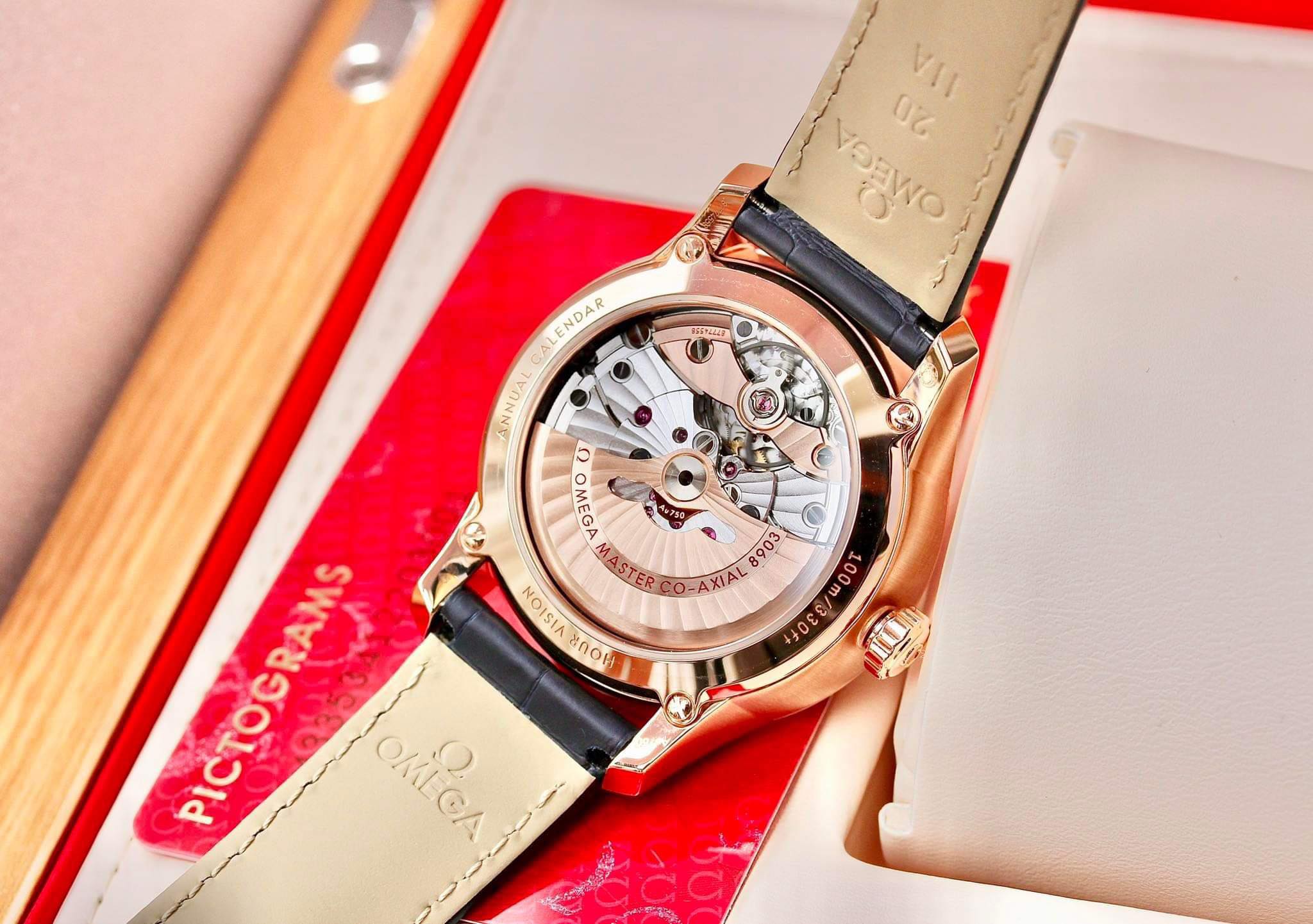 Ảnh 4 của (ĐỒNG HỒ NAM) (New) Omega Hour Vision Co-Axial Master Chronometer Annual Calendar 433.53.41.22.03.001 43353412203001 41mm