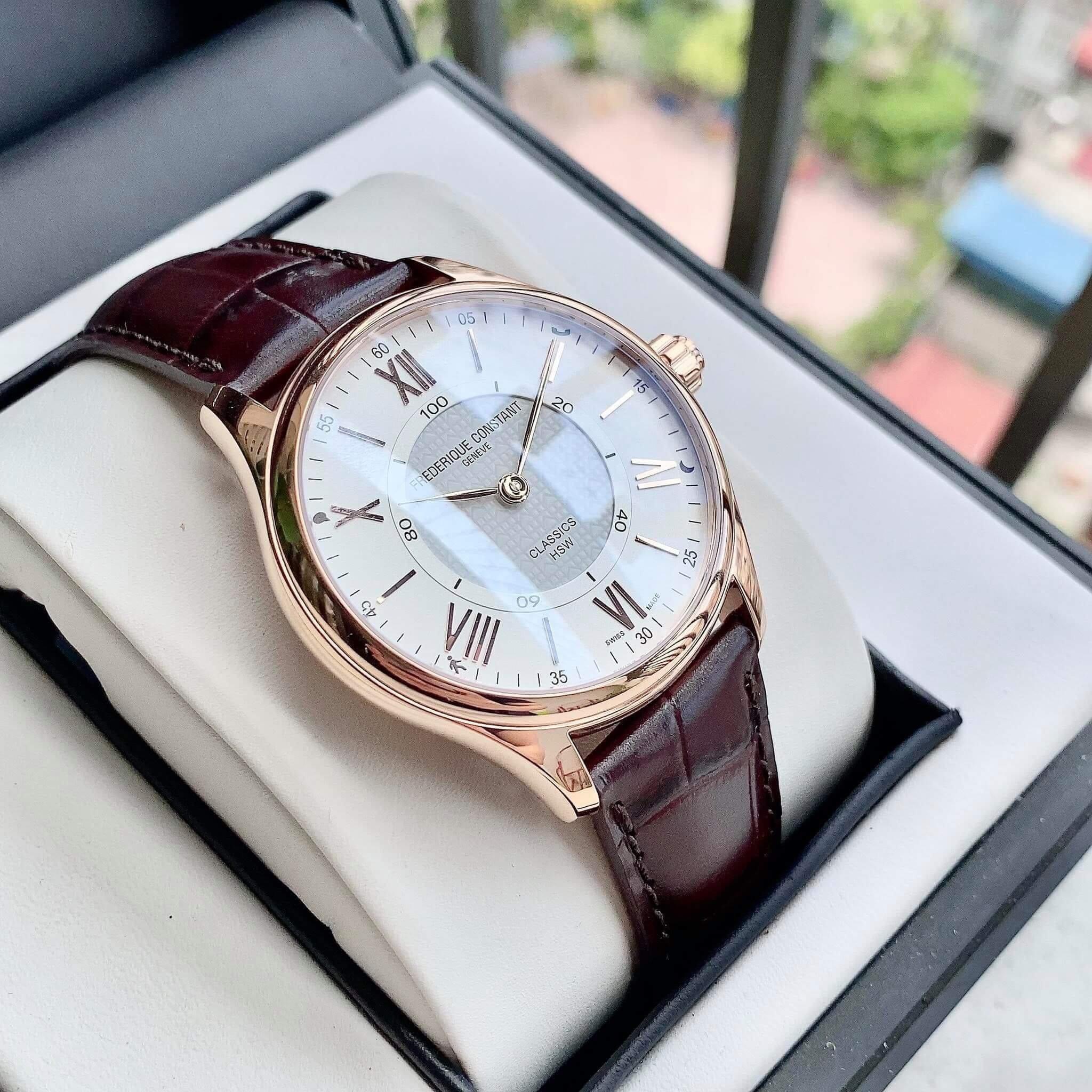 Ảnh 6 của (ĐỒNG HỒ NAM) (New) Frederique Constant Classics White Dial FC-282V5B4 ( FC282V5B4 ) ( 282V5B4) 42mm