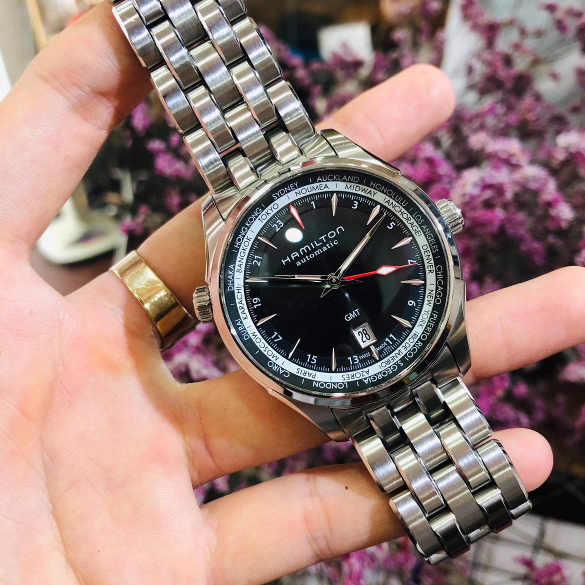 Ảnh 4 của [Deal Lướt] HAMILTON Jazzmaster GMT H32695131 42mm
