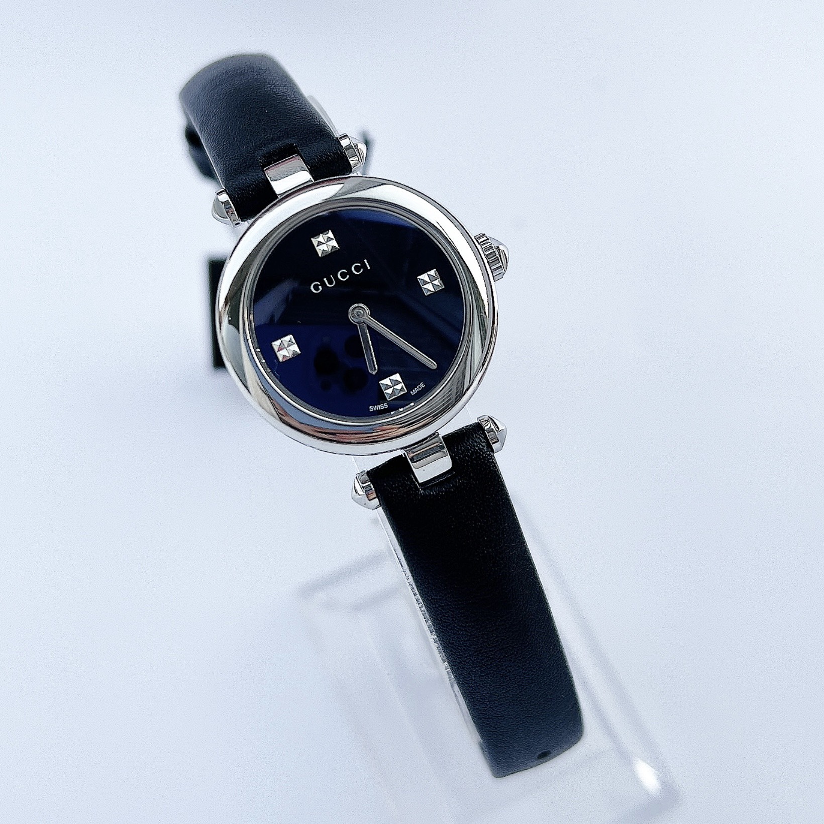 Gucci Diamantissima Black Ladies Watch 27mm YA141506