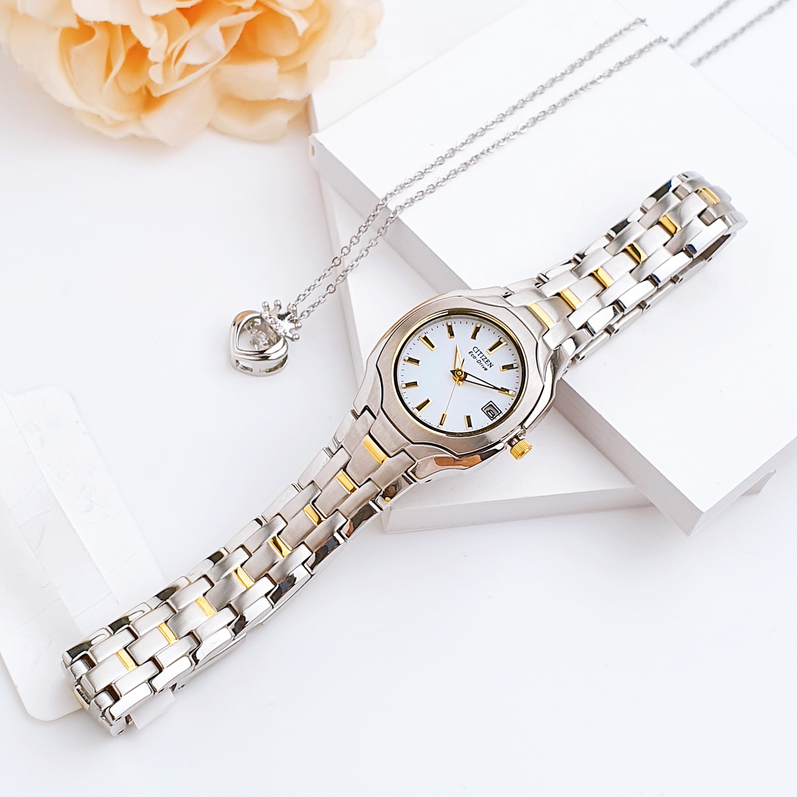 Ảnh 4 của (ĐỒNG HỒ NỮ) Citizen Ladies Two Tone Eco-Drive Watch  EW1254-53A ( EW125453A )