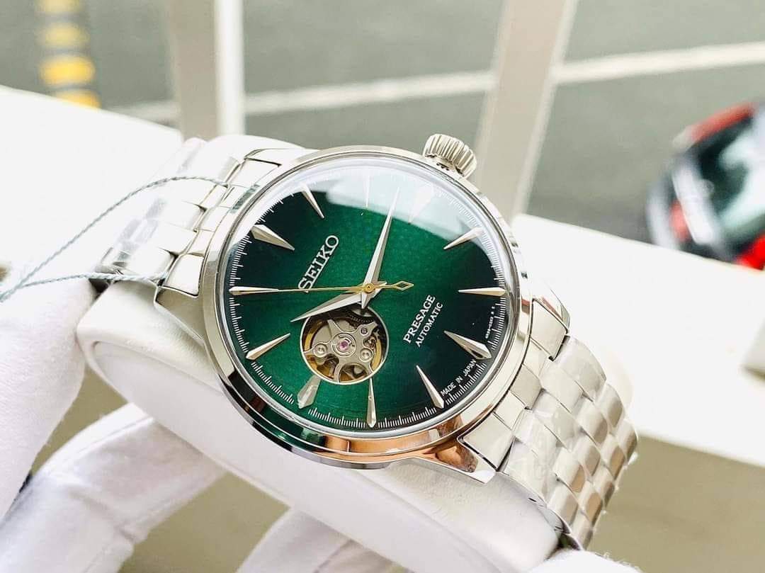Ảnh 7 của (ĐỒNG HỒ NAM) Seiko Presage Cocktail SSA441J1 ( SSA441 ) 40.5mm Time 'Grasshopper' Made In Japan- SARY201