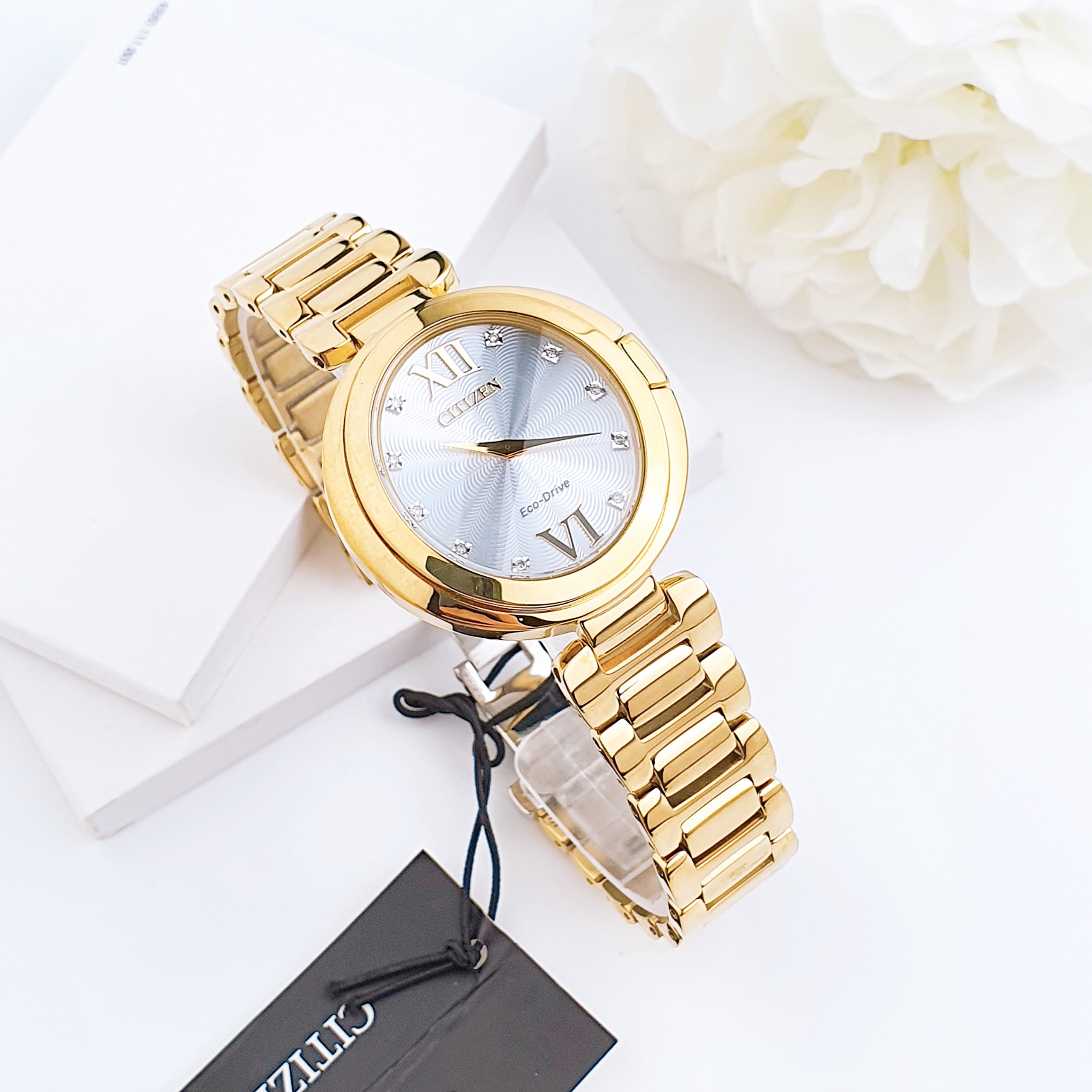 Ảnh 2 của (ĐỒNG HỒ NỮ) CITIZEN Capella Diamond Eco-Drive EX1512-53A Ladies Watch 34mm