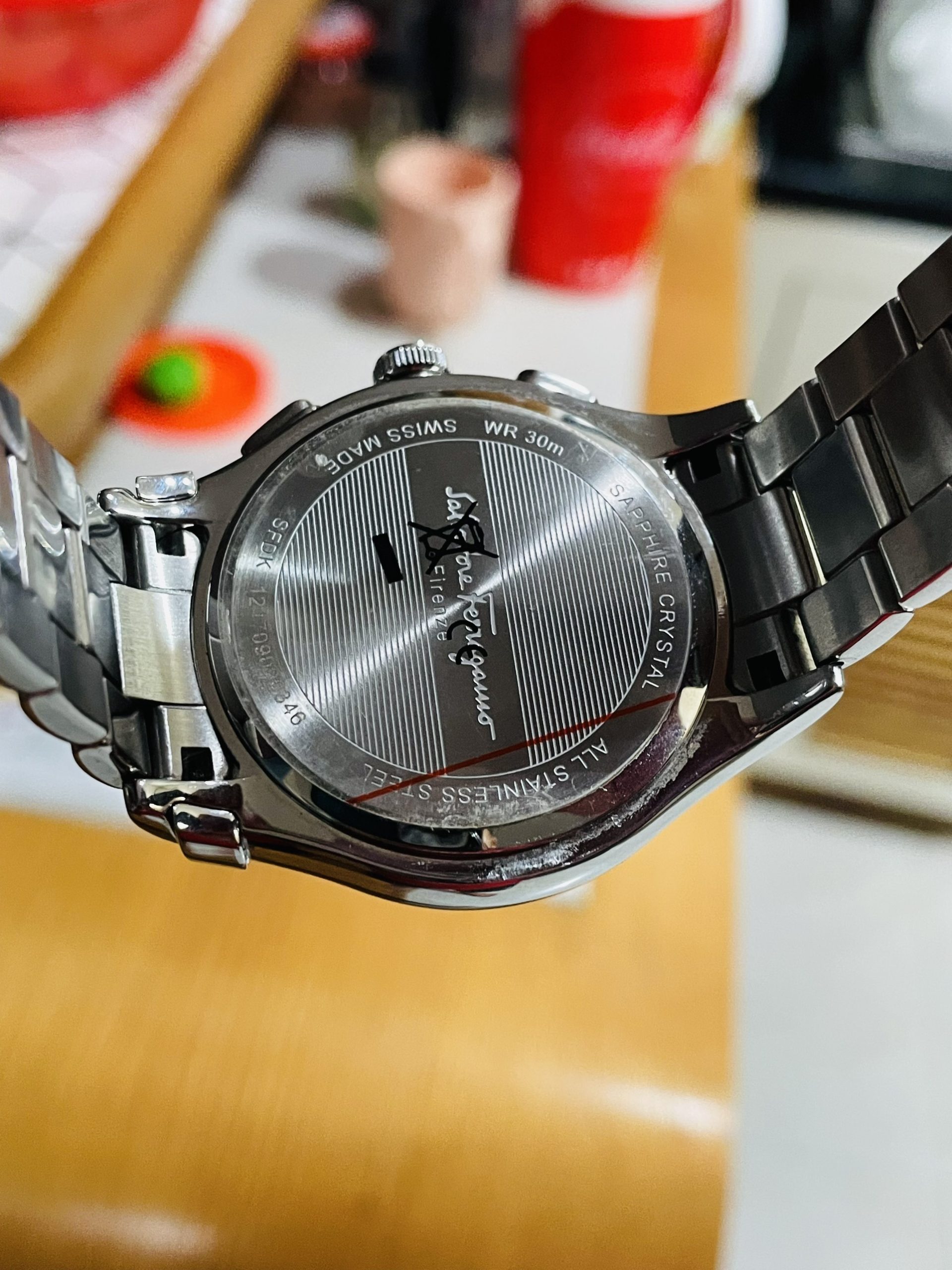 Ảnh 5 của (DEAL LƯỚT) (ĐỒNG HỒ NAM) Ferragamo 1898 Chronograph Quartz Silver Dial Watch SFHW00320 42mm