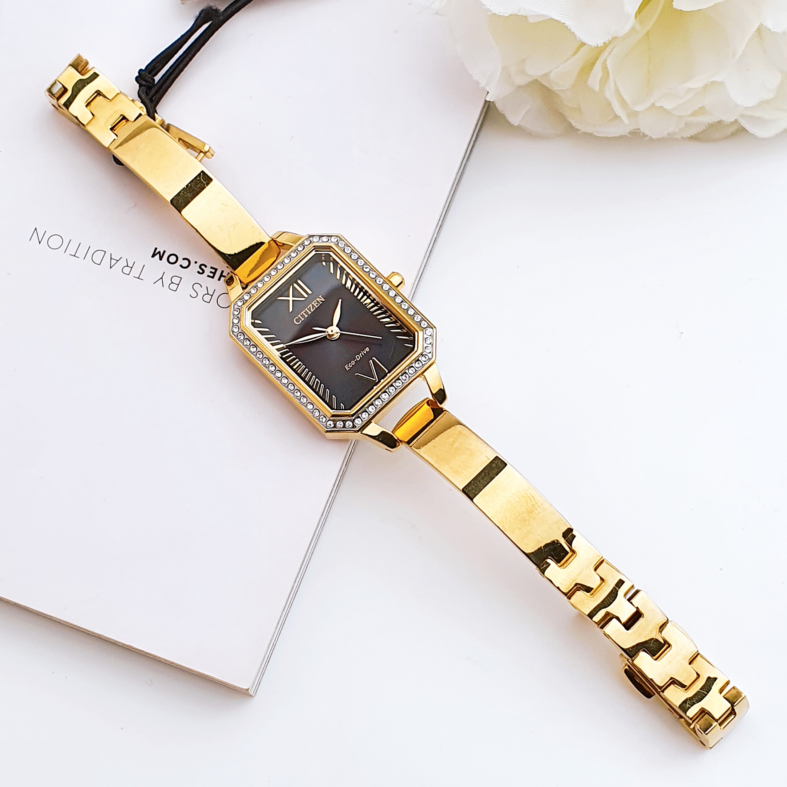 Ảnh 3 của (ĐỒNG HỒ NỮ) Citizen Eco-Drive EM0982-54E (EM098254E ) Crystal (36mm tròn)