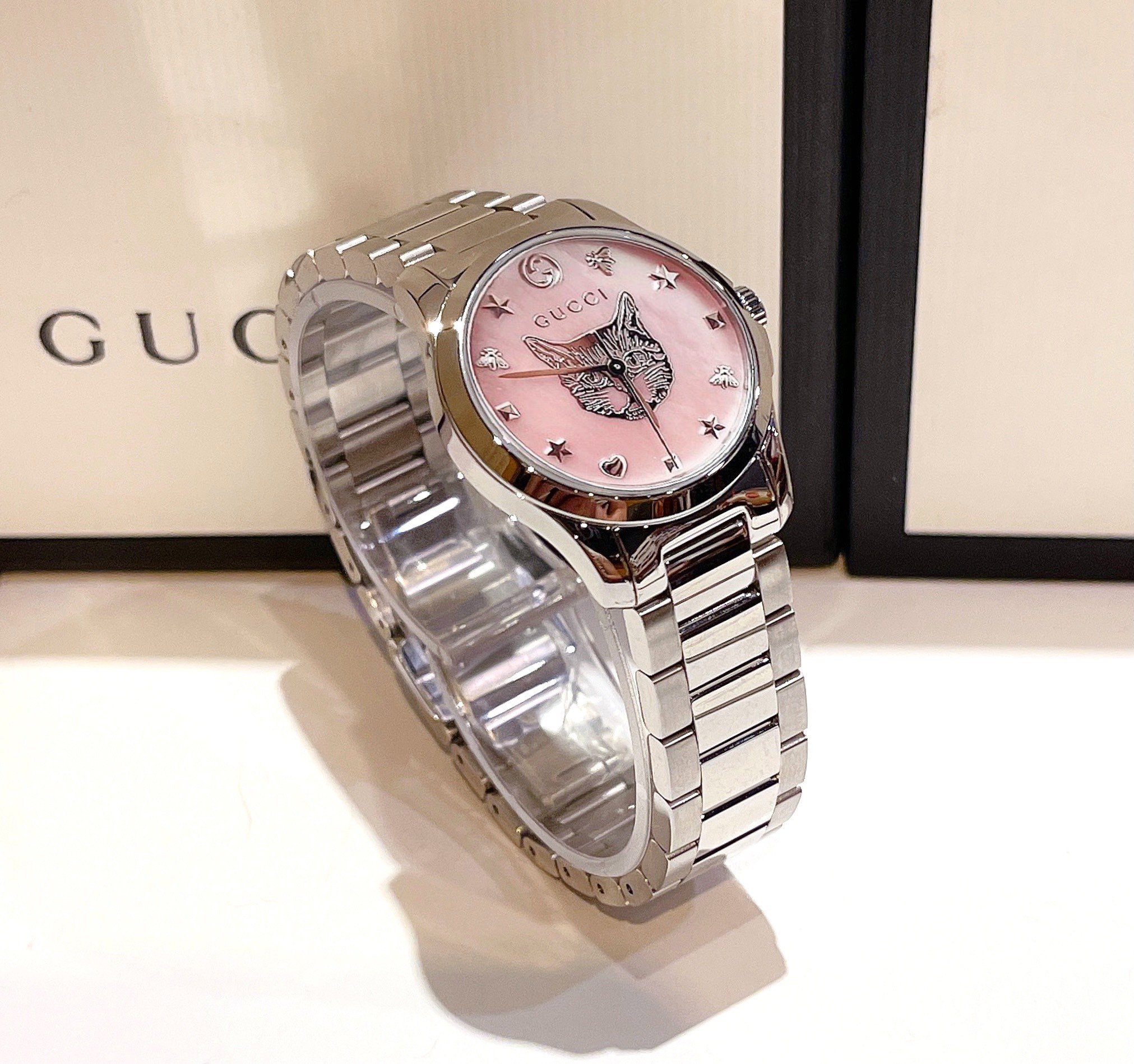 (ĐỒNG HỒ NỮ) Gucci YA1265013 G-Timeless Swiss Watch 27mm