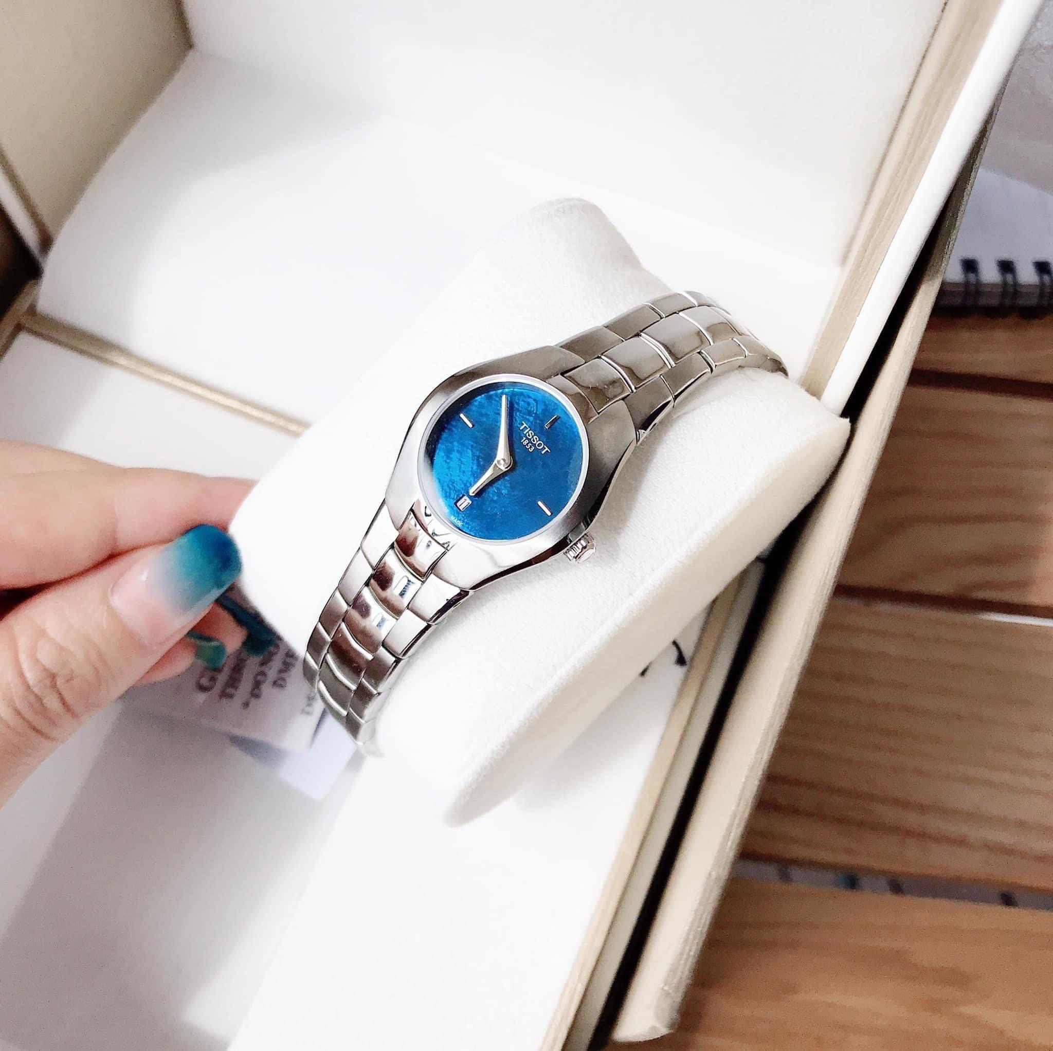 Ảnh 3 của [TISSOT NỮ] TISSOT T Trend T Round Blue Dial Ladie Watch T0960091113100 ( T096.009.11.131.00)