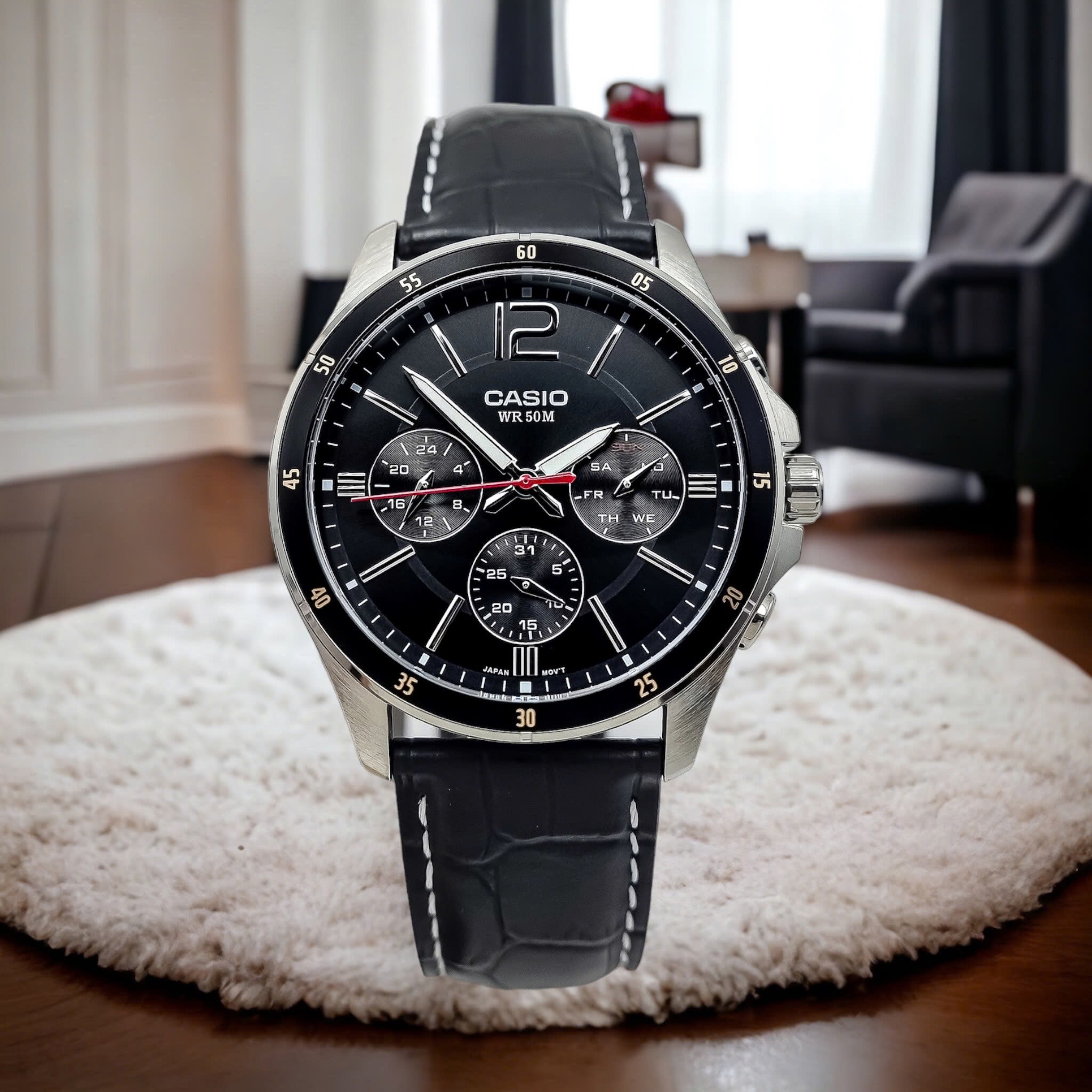 (ĐỒNG HỒ NAM) Casio Quartz MTP-1374L-1AVDF ( MTP1374L1AVDF )