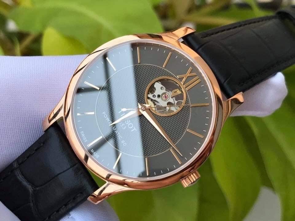 (ĐỒNG HỒ NAM) (New) TISSOT TRADITION POWERMATIC 80 OPEN HEART T063.907.36.068.00 (T0639073606800) 40mm