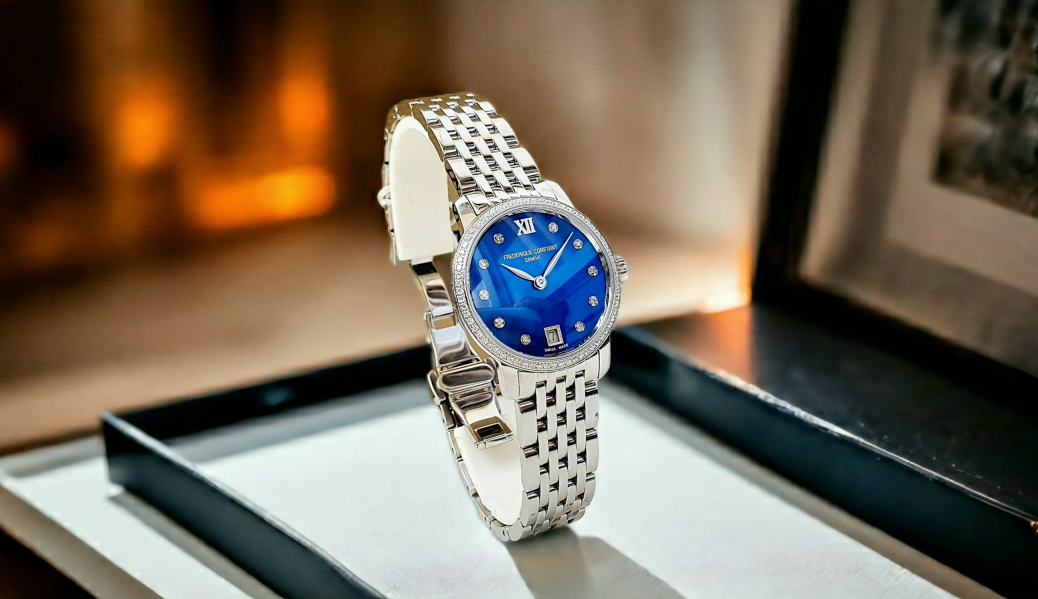 Ảnh 2 của ĐỒNG HỒ NỮ Fredreique Constant Slimline 30MM FC-220MPND1SD26B ( FC220MPND1SD26B ) (220MPND1SD26B )