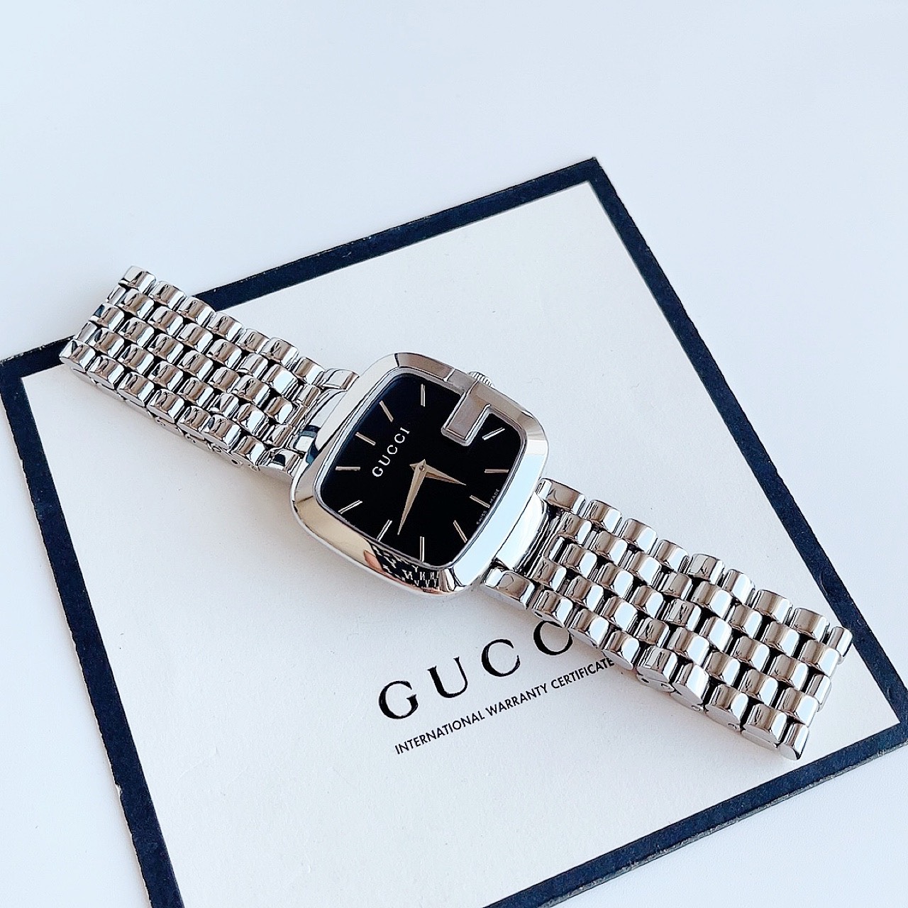 Ảnh 3 của (ĐỒNG HỒ NỮ) GUCCI G-Gucci YA125416 Stainless Steel Bracelet Ladies Watch, 32x 30mm