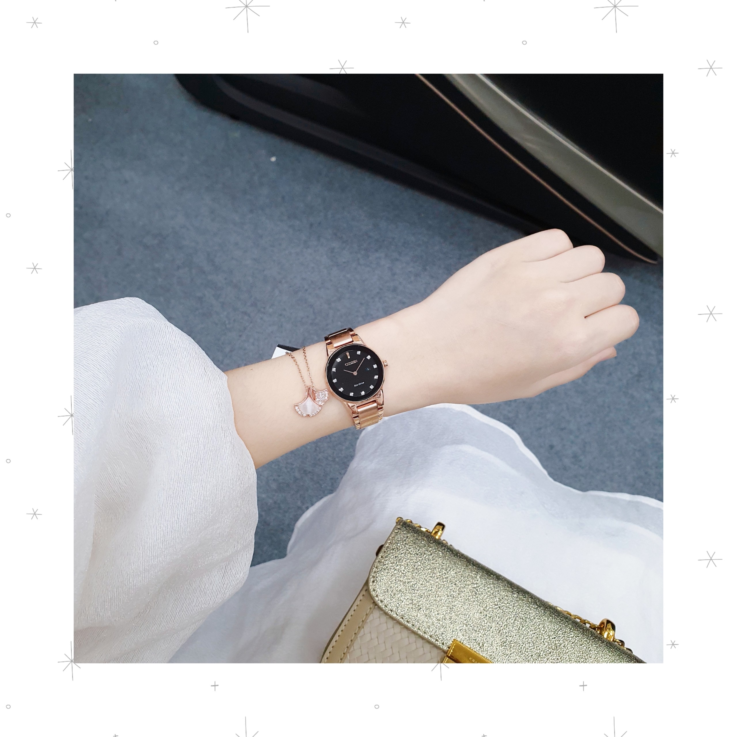 Ảnh 6 của (ĐỒNG HỒ NỮ) Citizen GA1058-59Q Axiom Black Diamond Watch