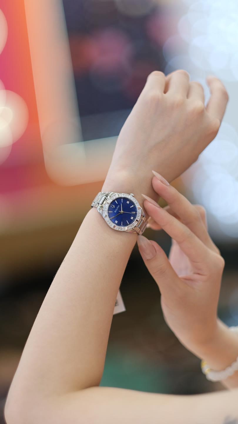 Ảnh 2 của (ĐỒNG HỒ NỮ) Bulova Quartz 96R243 Sutton Stainless Steel Ladies Watch 33mm