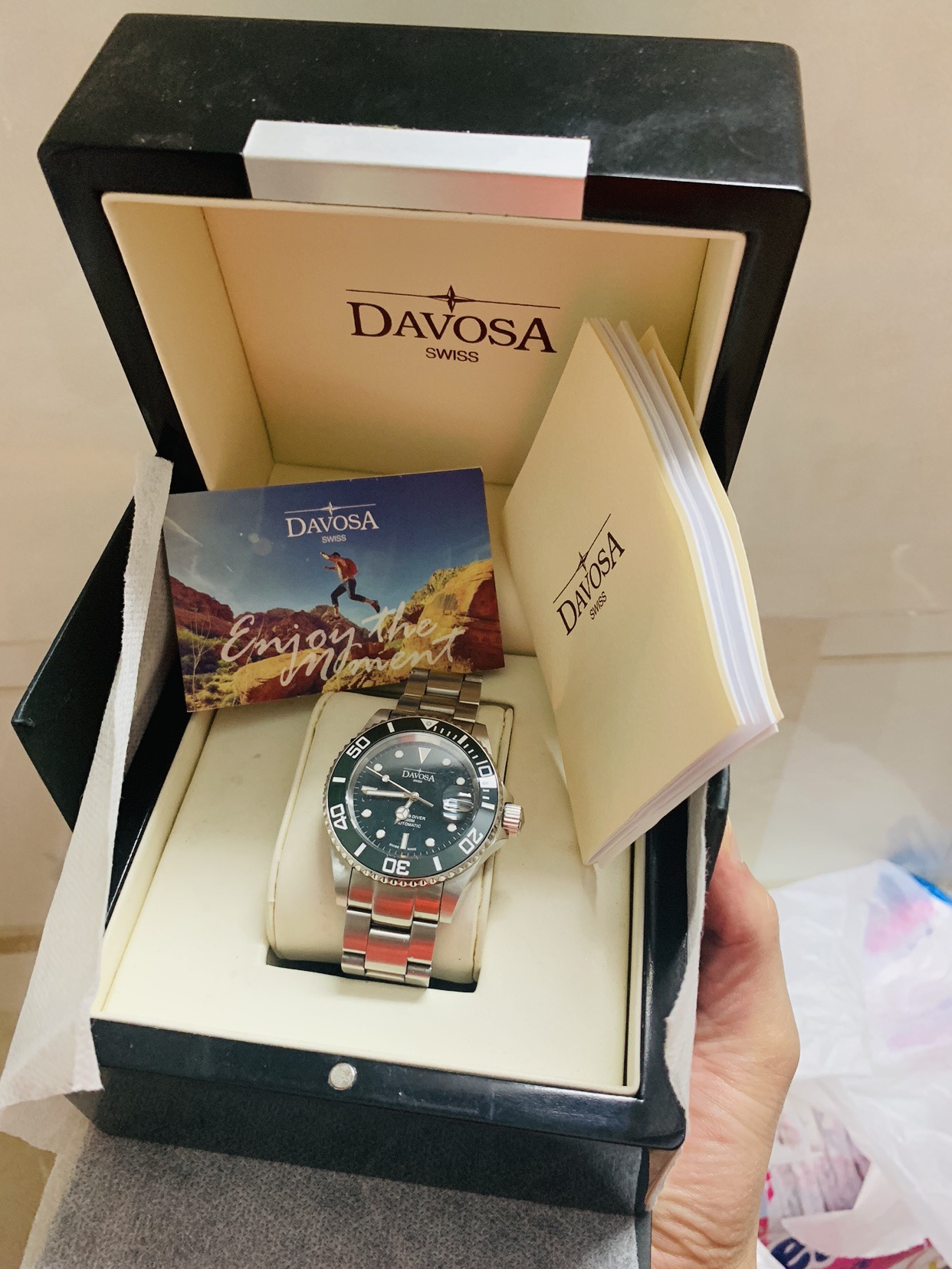 Ảnh 2 của Davosa Ternos 16155550 Black Ceramic Automatic Watch