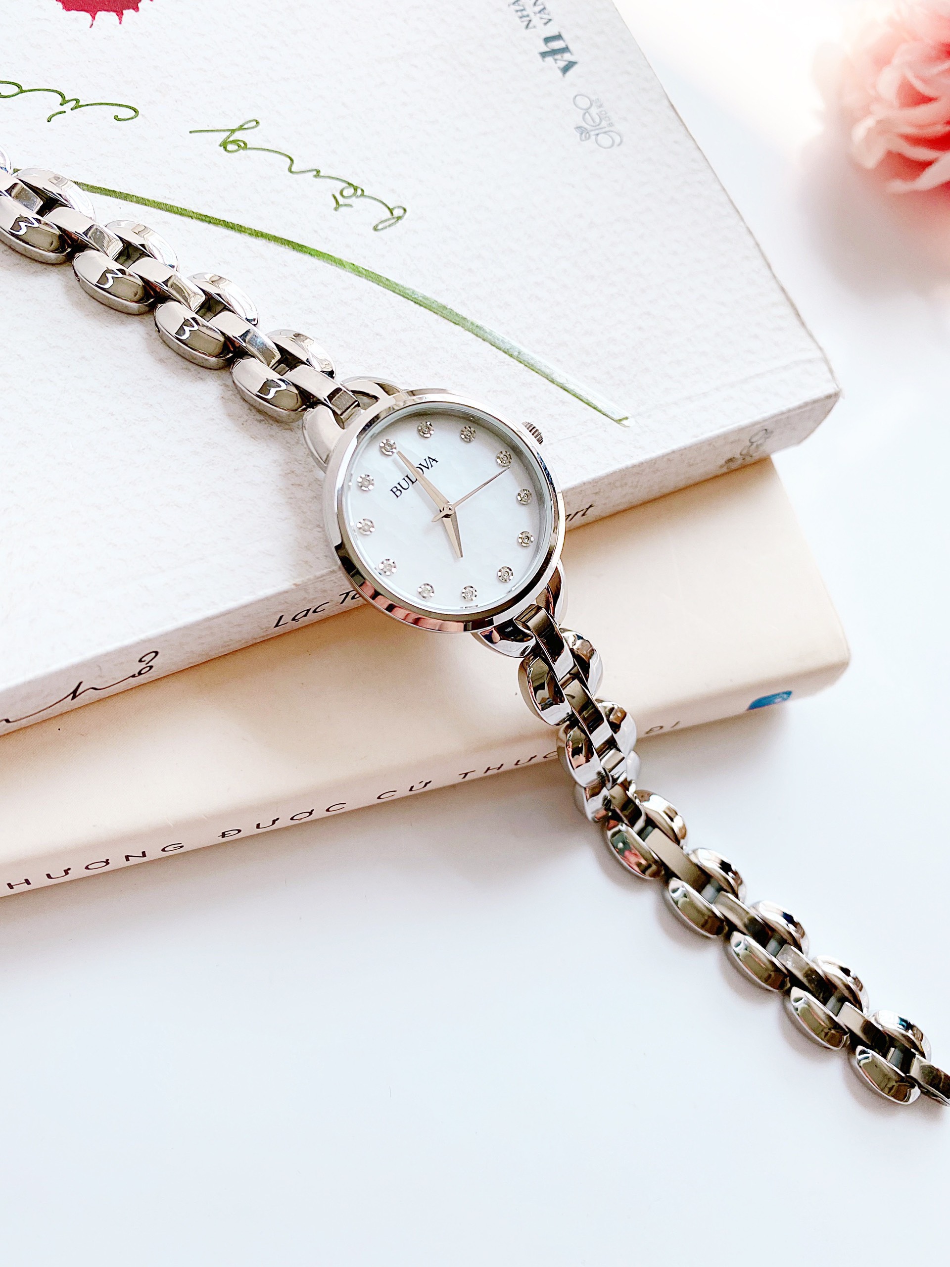 Ảnh 4 của (ĐỒNG HỒ NỮ) BULOVA 96L204 FACETS COLLECTION SILVER TONE 27mm