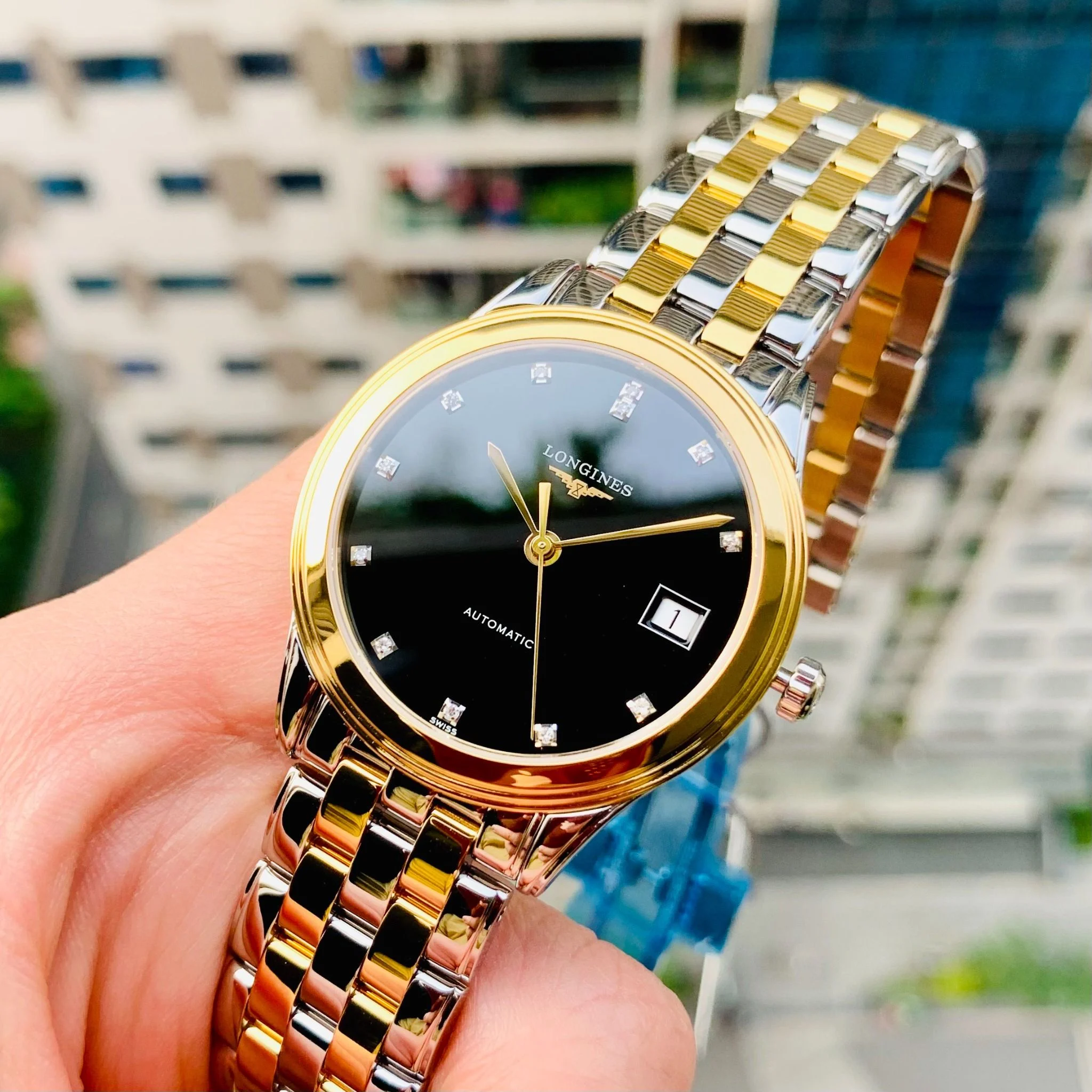 (Đồng Hồ Nam) Longines Automatic Flagship L4.774.3.57.7 ( L47743577 ) 36mm