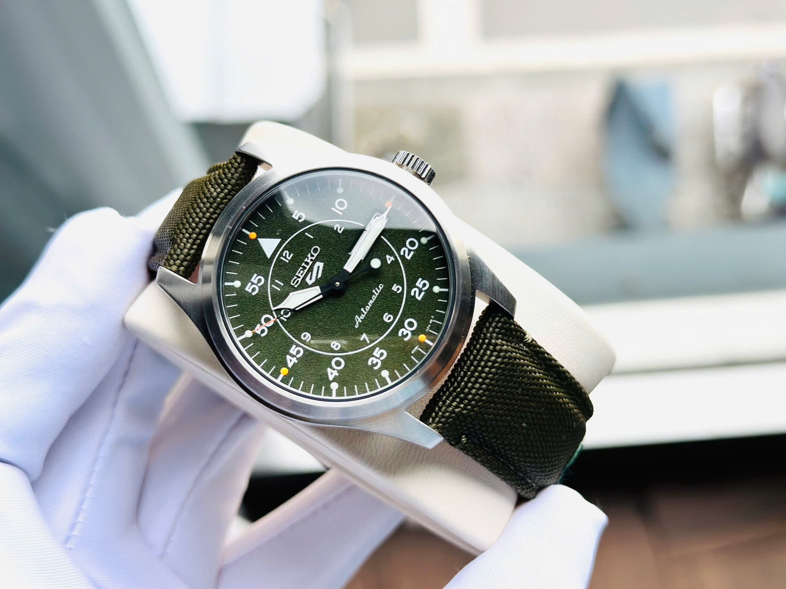 Ảnh 4 của (ĐỒNG HỒ NAM) Seiko 5 Sports Automatic Field quân đội SRPH29K1 ( SRPH29 )