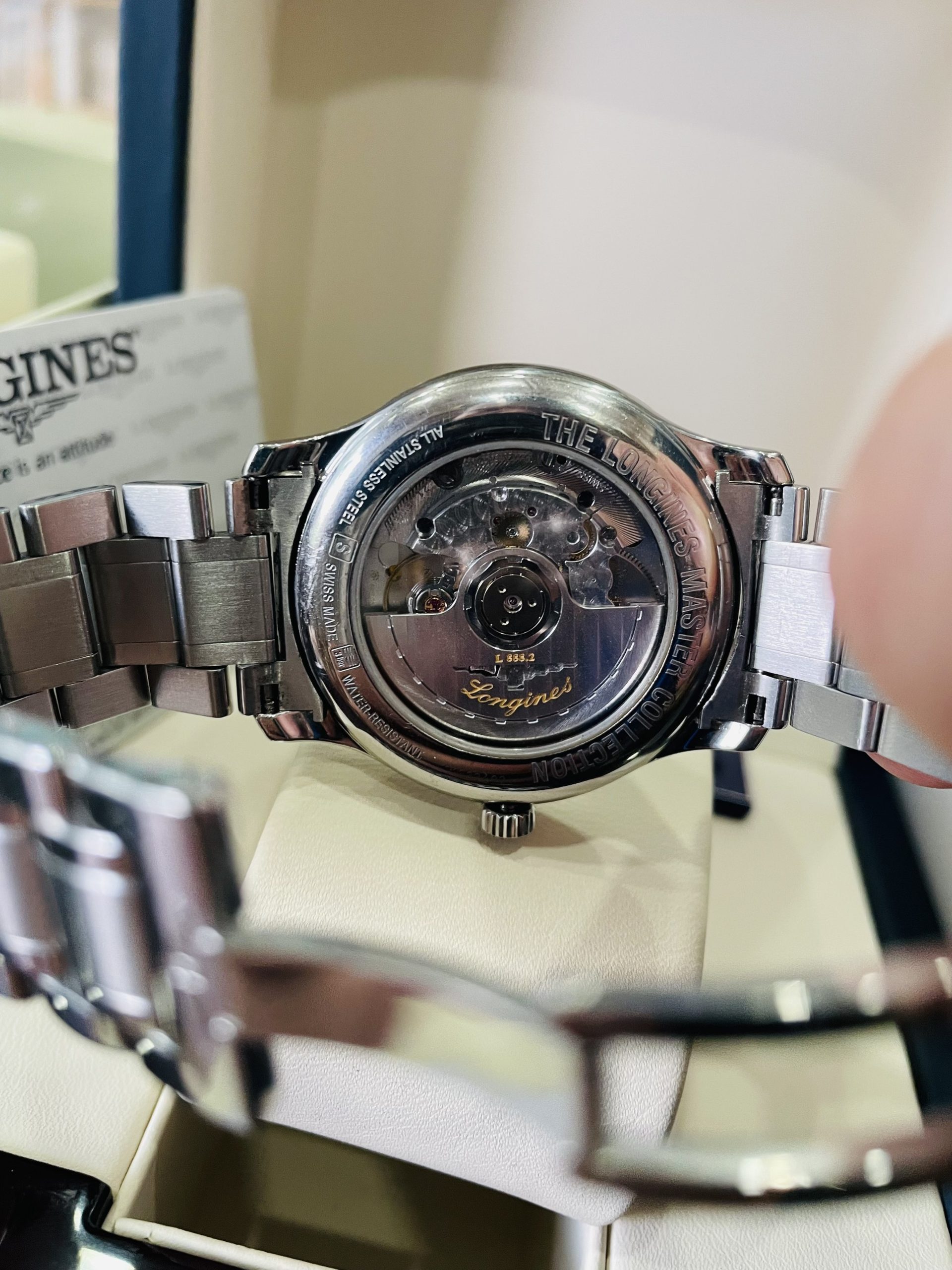Ảnh 5 của [HÀNG LƯỚT] Đồng hồ nam Longines Master L2.628.4.57.6 (L26284576) Automatic 38.5mm
