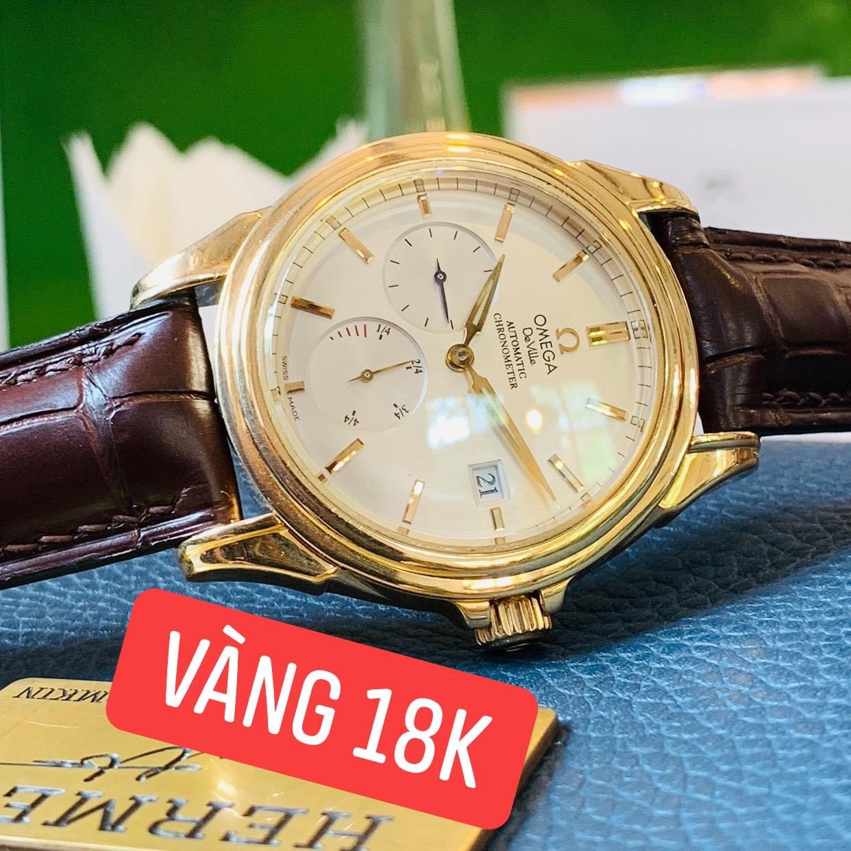 Omega Kim Xăng vàng khối 18k - Deal lướt 95%