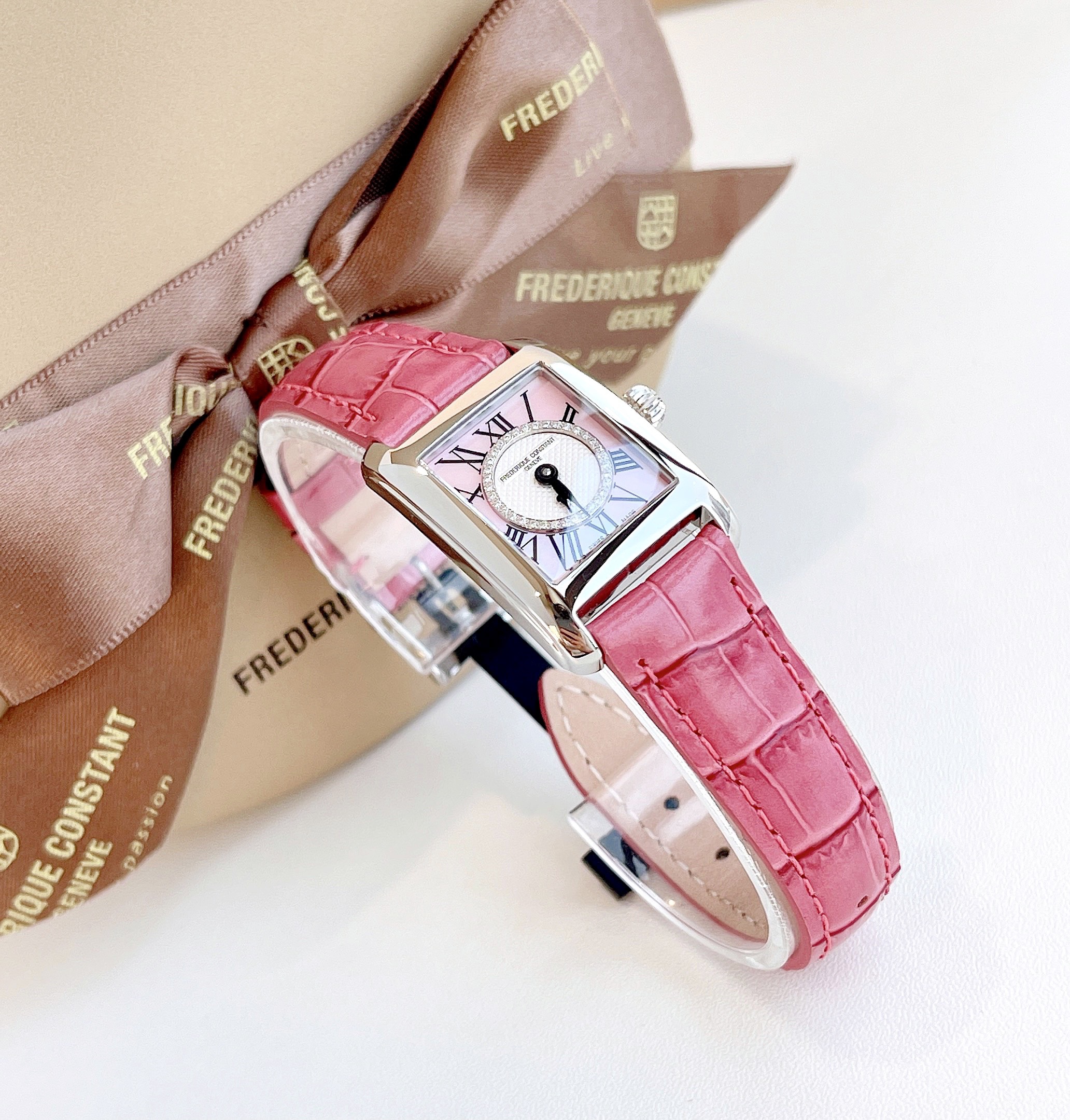 (ĐỒNG HỒ NỮ) FREDERIQUE CONSTANT Classic Carre Japan Limited FC-200MPPDC16 Ladies (Sao chép)