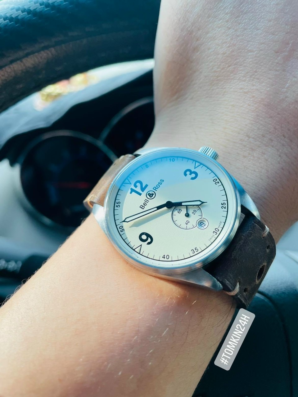 Ảnh 8 của [Deal Lướt] Bell and Ross Vintage Watch BRV123-BEI-ST-SCA