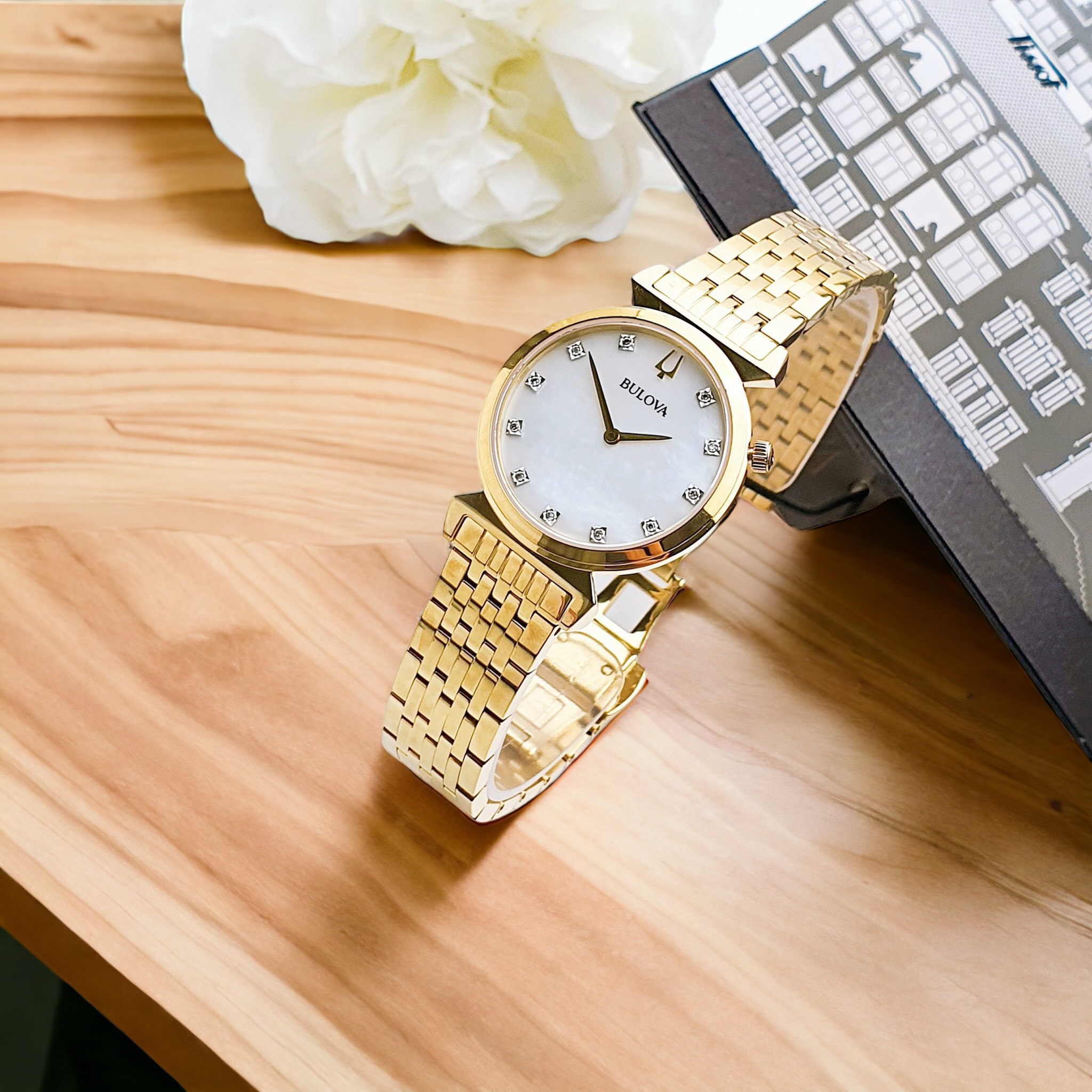 Ảnh 5 của (ĐỒNG HỒ NỮ) Bulova 97P149 Regatta Quartz Diamond 30mm