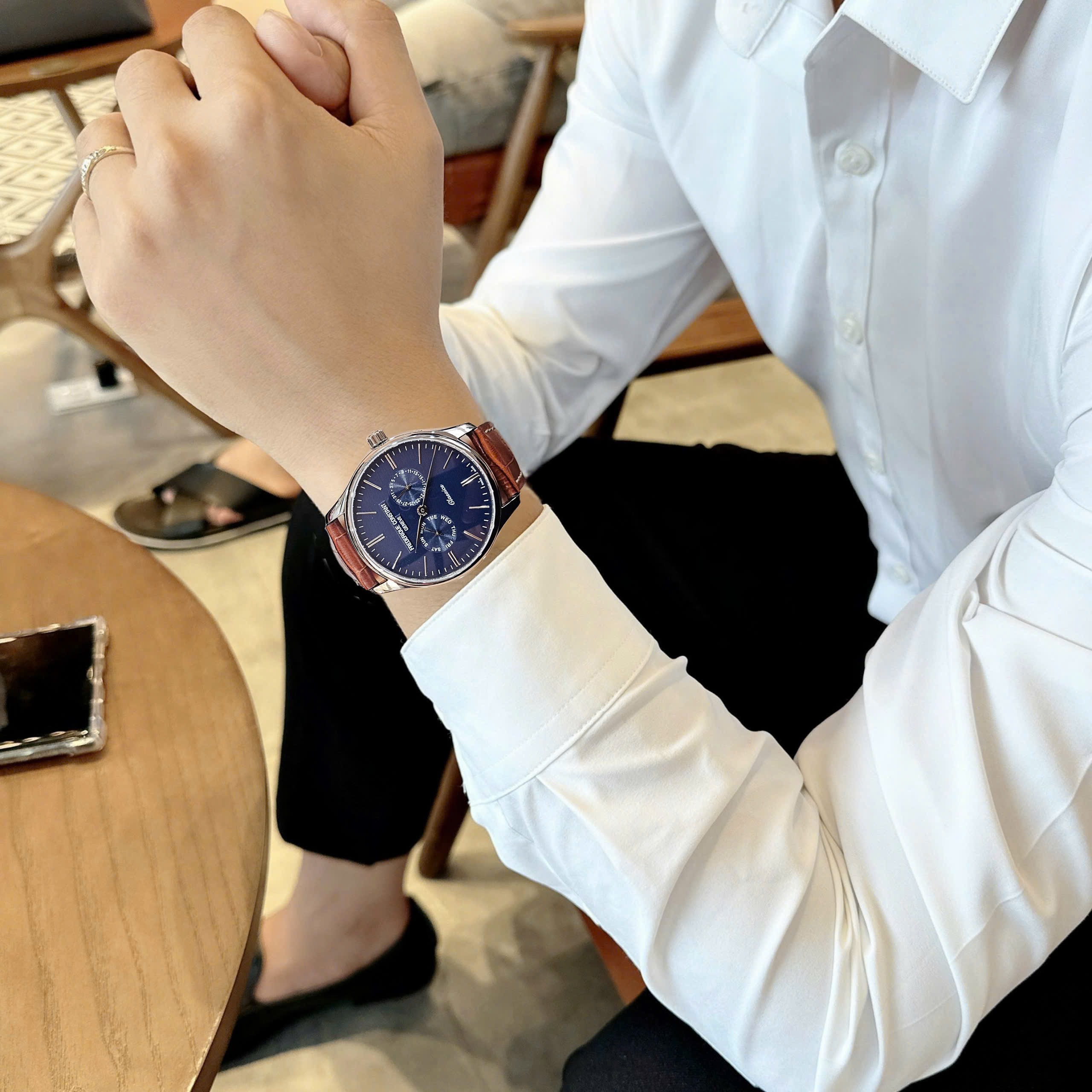 Ảnh 4 của (ĐỒNG HỒ NAM) (New) FREDERIQUE CONSTANT FC-259NT5B6 BLUE CLASSICS DAY/DATE 40MM ( FC259NT5B6 ) ( 259NT5B6)