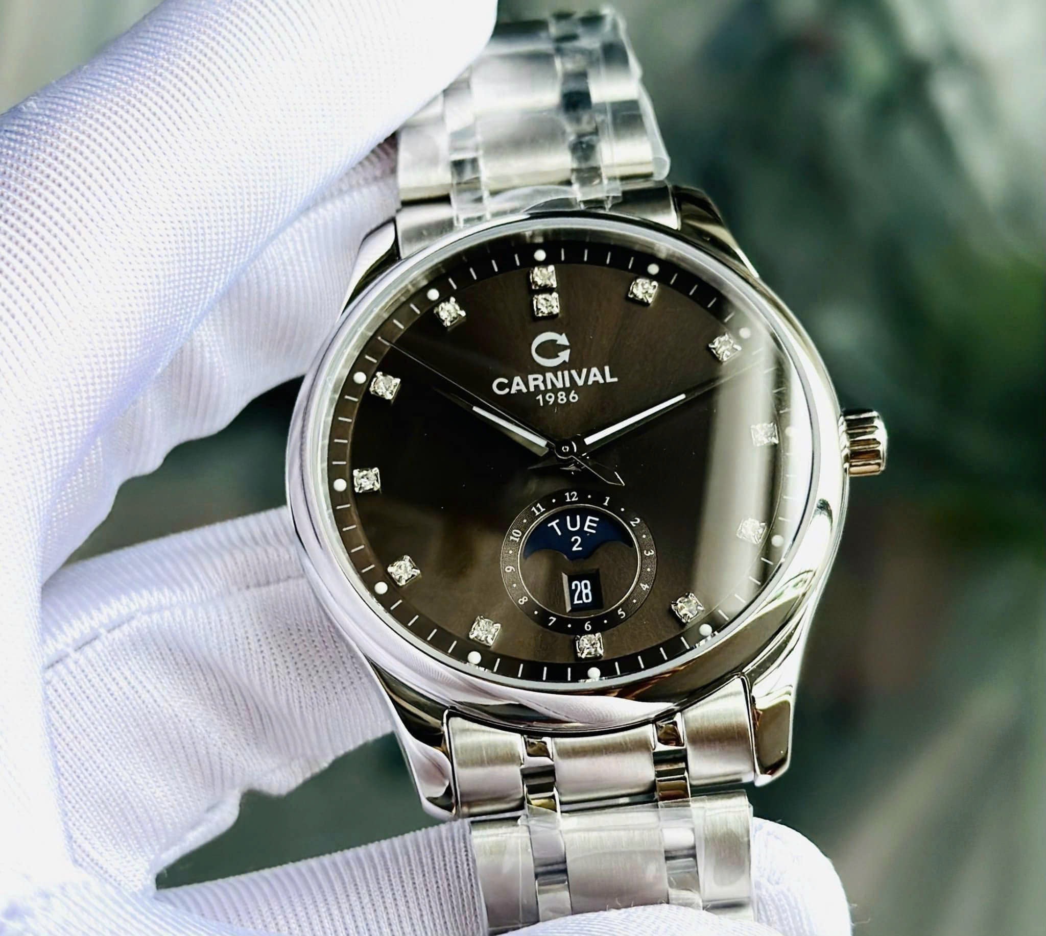 Ảnh 6 của (ĐỒNG HỒ NAM) Carnival Nam 8105G-VT-KL-D Automatic, Sapphire