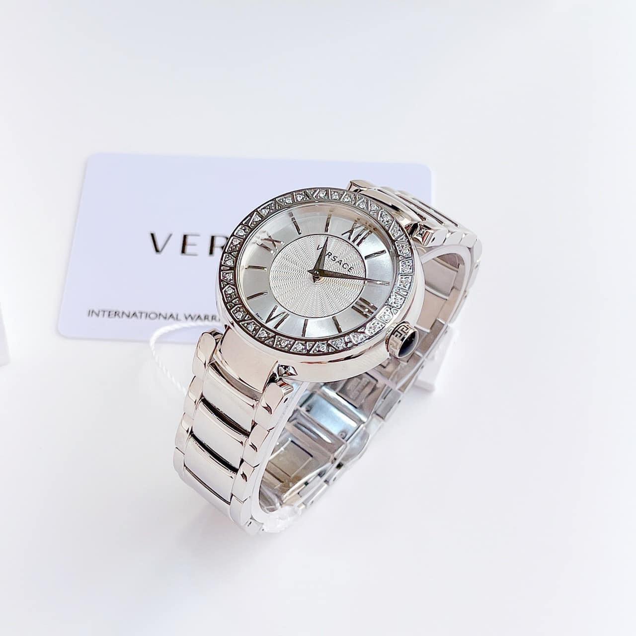 Ảnh 4 của (ĐỒNG HỒ NỮ) Versace Leda Silver Dial Stainless Steel Ladies Watch VNC210017 37mm