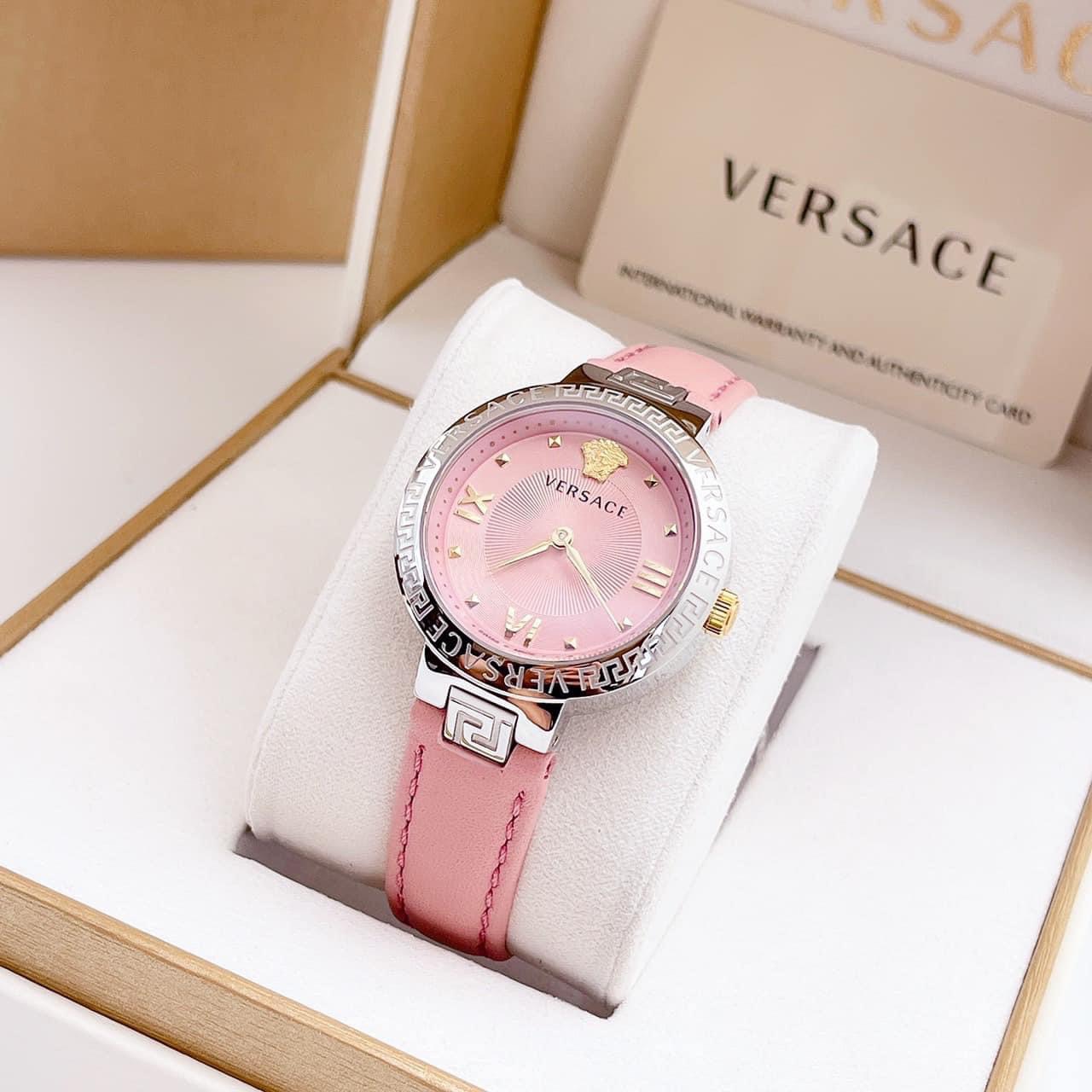Ảnh 2 của (ĐỒNG HỒ NỮ) Versace Greca Lady Quartz Pink Dial Ladies Watch VE2K00121, 36MM