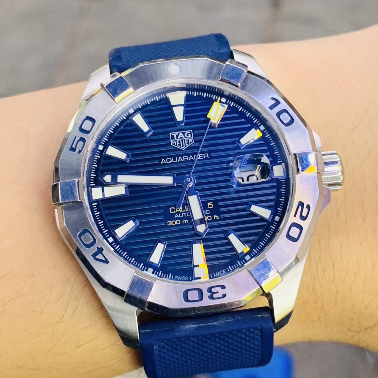 Ảnh 4 của Tag Heuer Aquaracer 42mm WAY2012 -XANH - Deal lướt