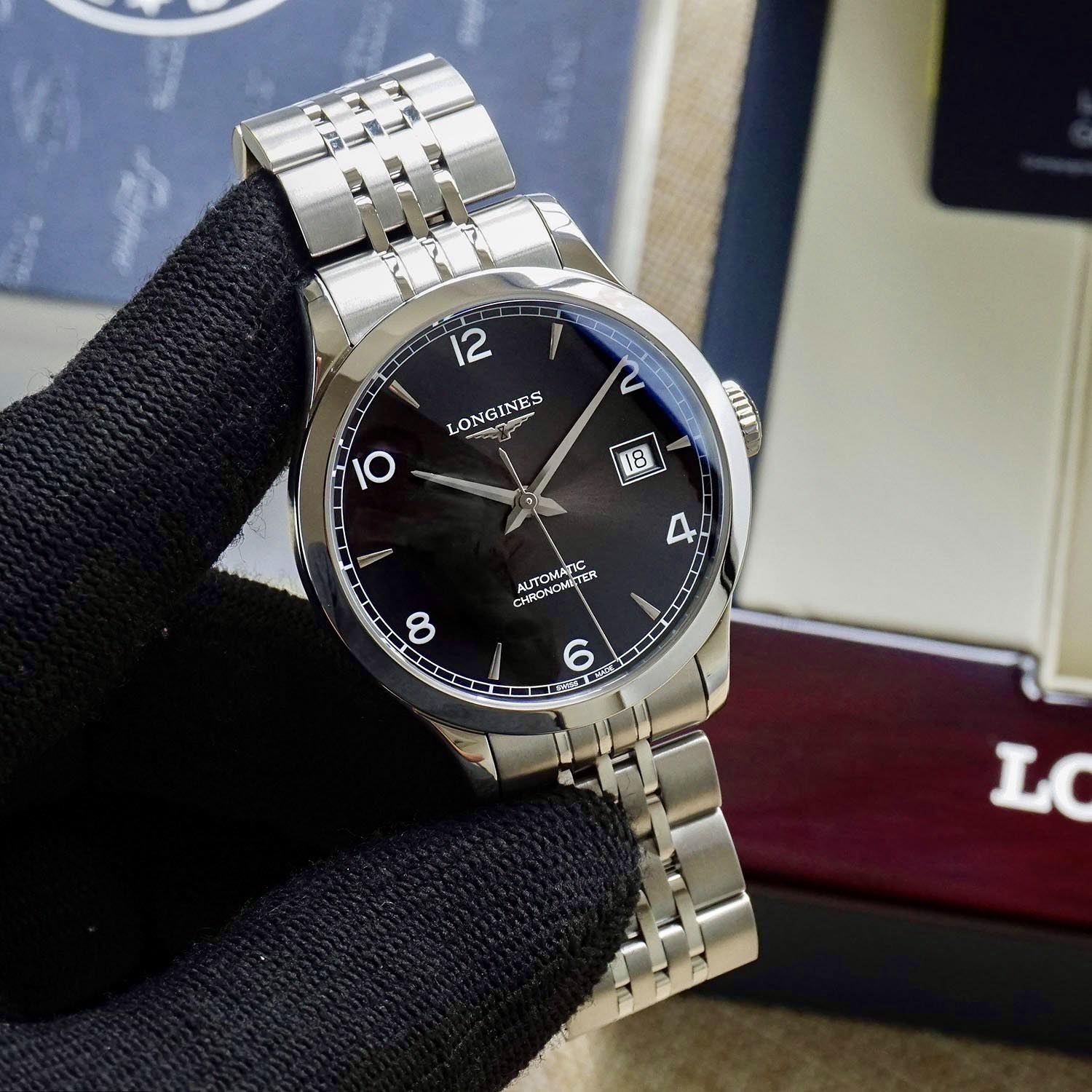 (ĐỒNG HỒ NAM) (NEW) Longines Record Collection 40mm L2.821.4.56.6 ( L28214566 )