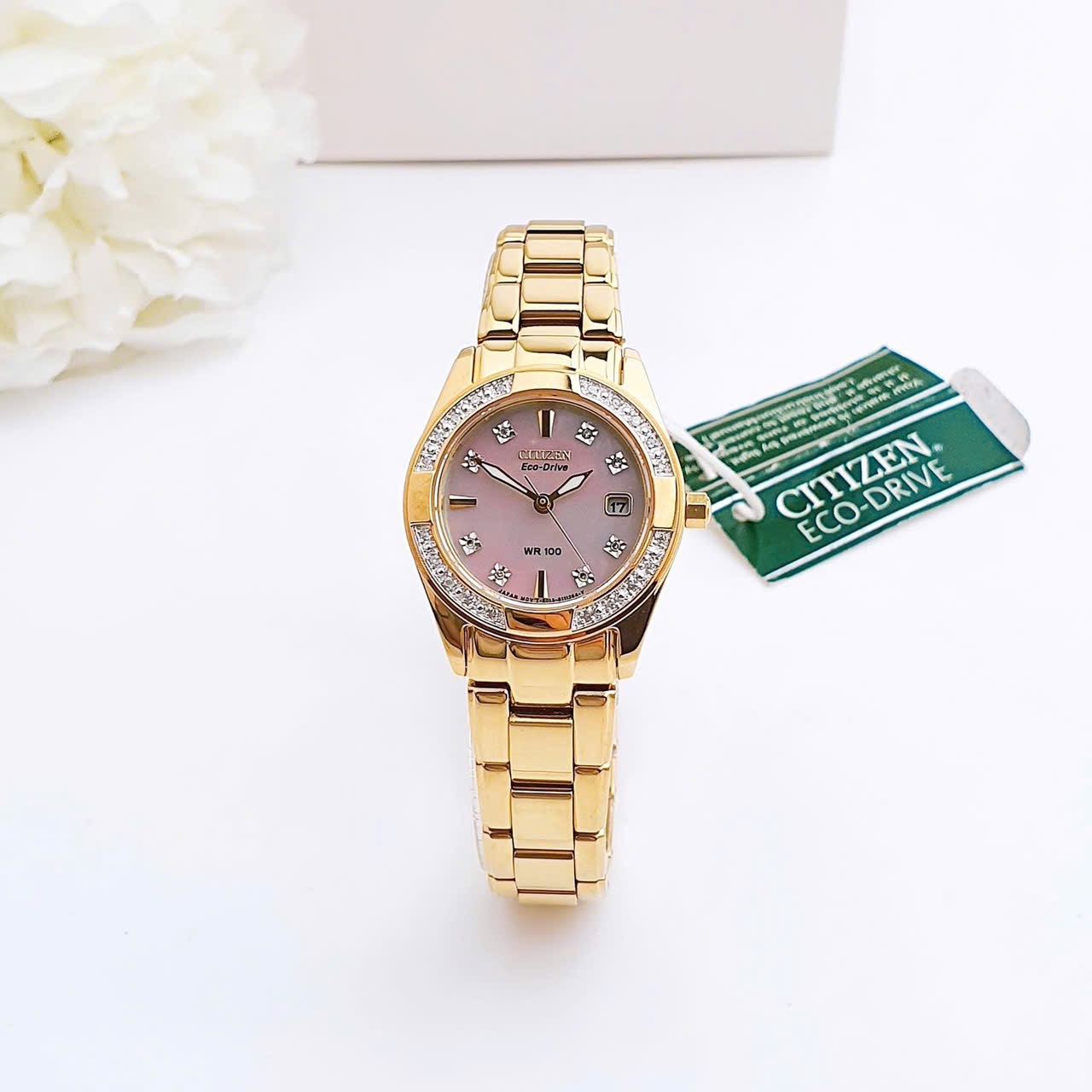 (ĐỒNG HỒ NỮ) CITIZEN EW182252D ECO-DRIVE Women's Diamond Watch, 26mm